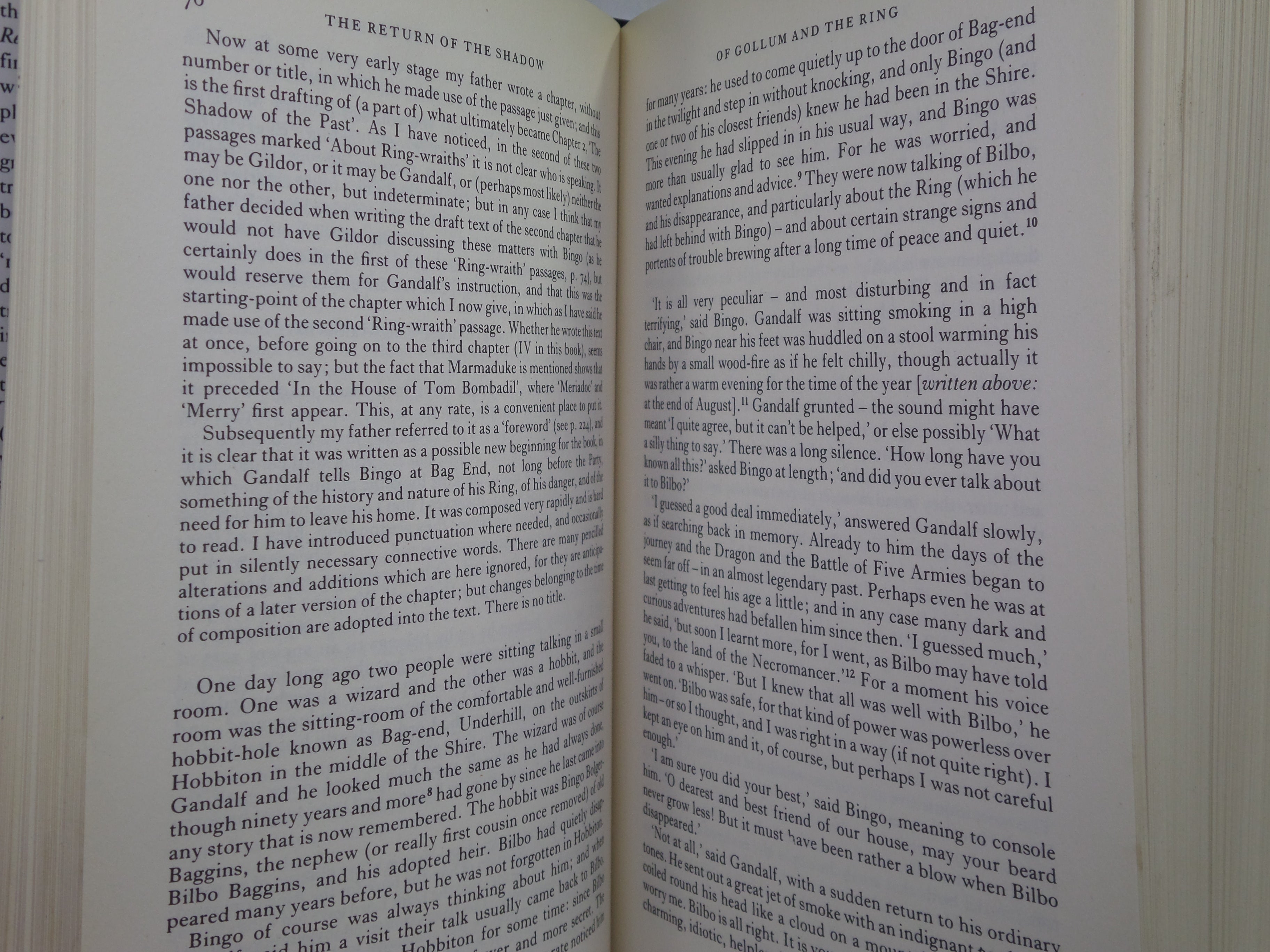 THE RETURN OF THE SHADOW BY J.R.R. TOLKIEN 1993 HARDCOVER