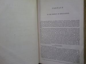 A DICTIONARY OF THE ENGLISH LANGUAGE BY SAMUEL JOHNSON 1830 LEATHER BINDING