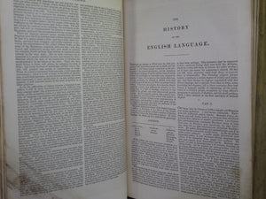 A DICTIONARY OF THE ENGLISH LANGUAGE BY SAMUEL JOHNSON 1830 LEATHER BINDING