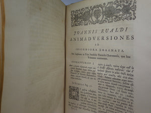 [PLUTARCH'S PARALLEL LIVES] PLUTARCHI CHAERONENSIS VITAE PARALLELAE CUM SINGULIS A LIQUOT GRAECE ET LATINE 1723-29