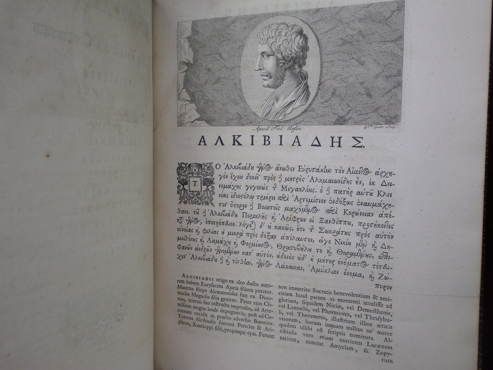 [PLUTARCH'S PARALLEL LIVES] PLUTARCHI CHAERONENSIS VITAE PARALLELAE CUM SINGULIS A LIQUOT GRAECE ET LATINE 1723-29