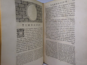 [PLUTARCH'S PARALLEL LIVES] PLUTARCHI CHAERONENSIS VITAE PARALLELAE CUM SINGULIS A LIQUOT GRAECE ET LATINE 1723-29