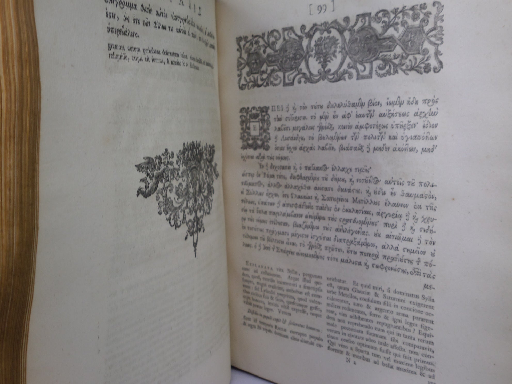 [PLUTARCH'S PARALLEL LIVES] PLUTARCHI CHAERONENSIS VITAE PARALLELAE CUM SINGULIS A LIQUOT GRAECE ET LATINE 1723-29