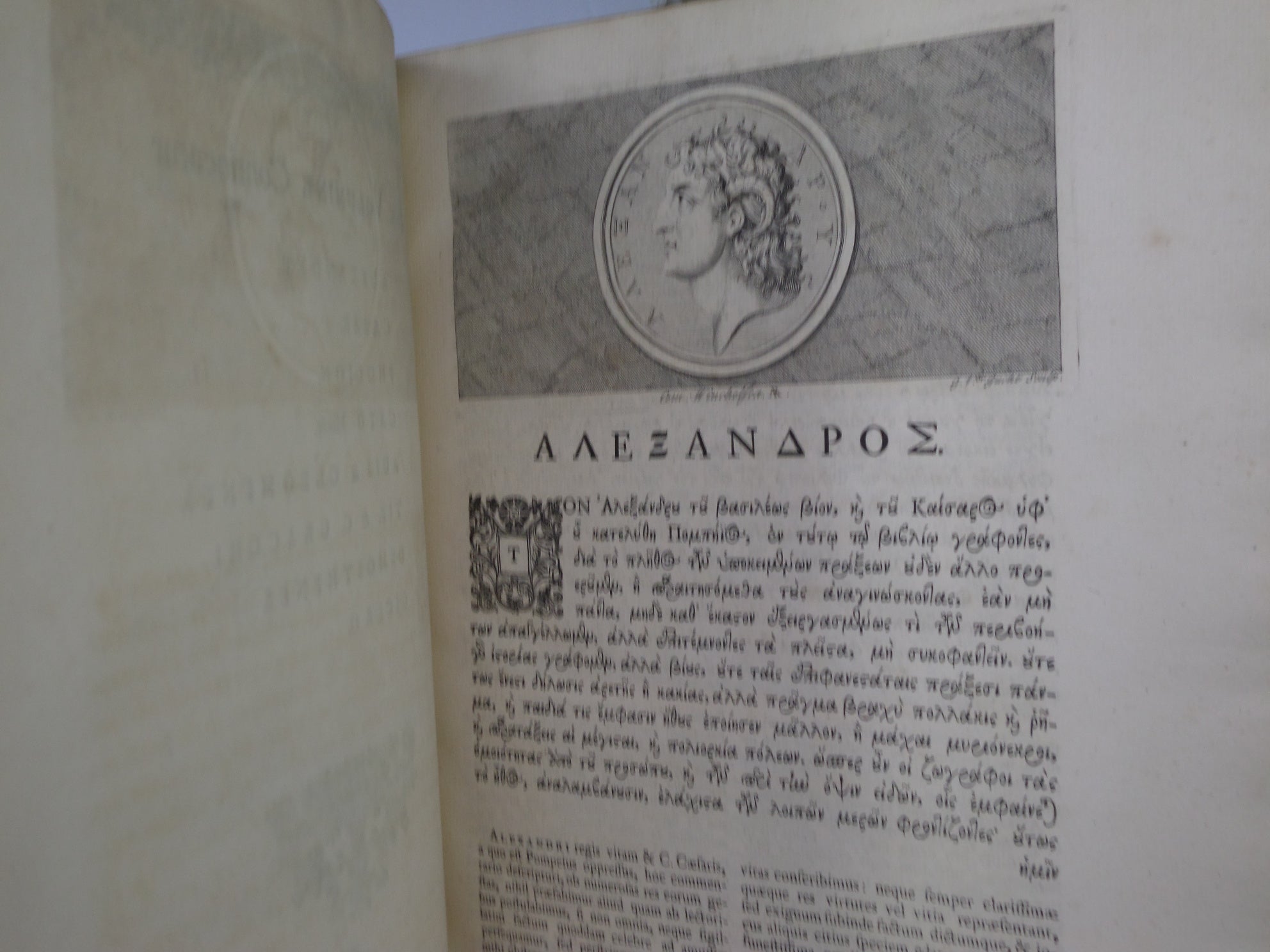 [PLUTARCH'S PARALLEL LIVES] PLUTARCHI CHAERONENSIS VITAE PARALLELAE CUM SINGULIS A LIQUOT GRAECE ET LATINE 1723-29