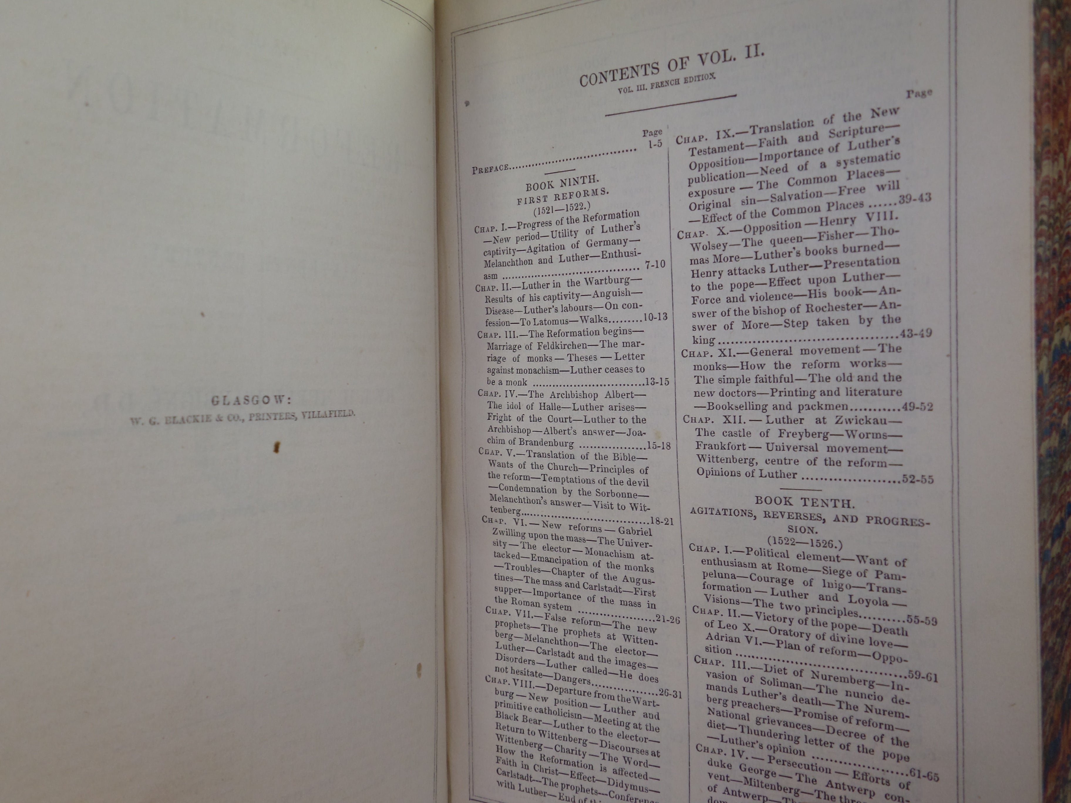 HISTORY OF THE REFORMATION IN THE SIXTEENTH CENTURY BY J.H. MERLE D'AUBIGNE 1846