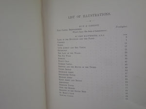 GLIMPSES OF THE LAND OF SCOTT BY DAVID HANNAY 1888 FINE LEATHER BINDING