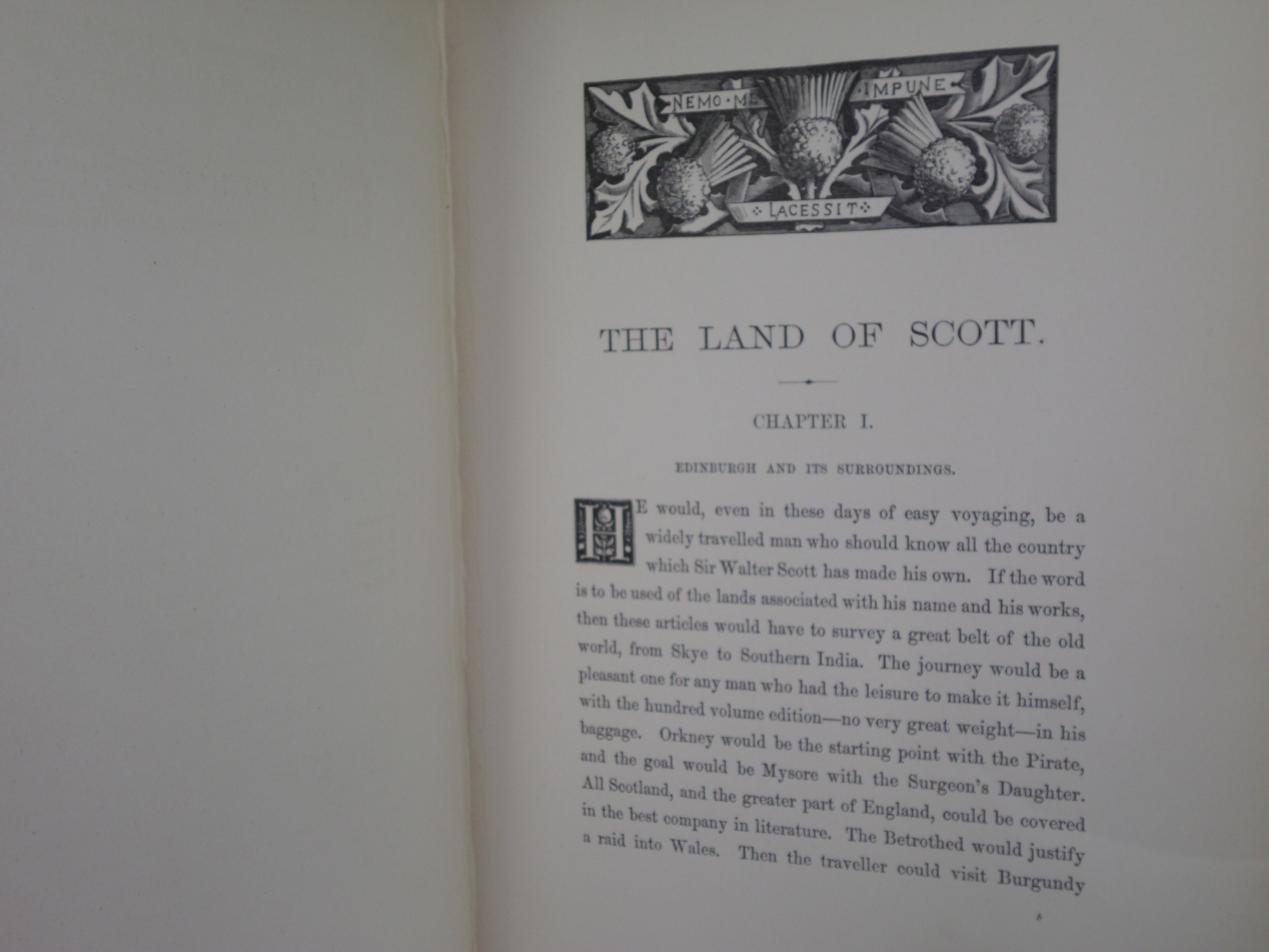 GLIMPSES OF THE LAND OF SCOTT BY DAVID HANNAY 1888 FINE LEATHER BINDING