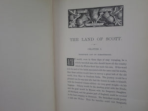 GLIMPSES OF THE LAND OF SCOTT BY DAVID HANNAY 1888 FINE LEATHER BINDING