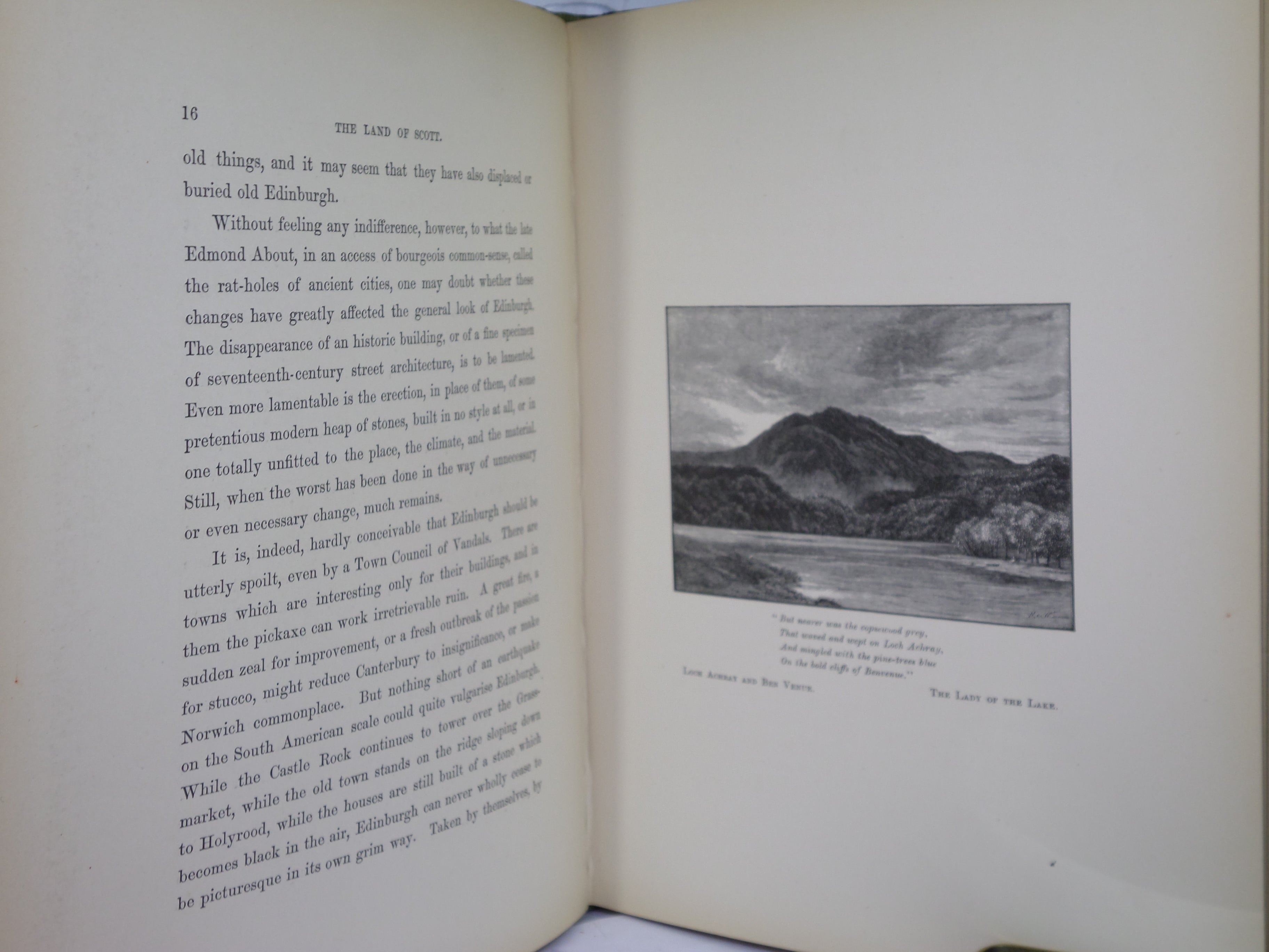 GLIMPSES OF THE LAND OF SCOTT BY DAVID HANNAY 1888 FINE LEATHER BINDING