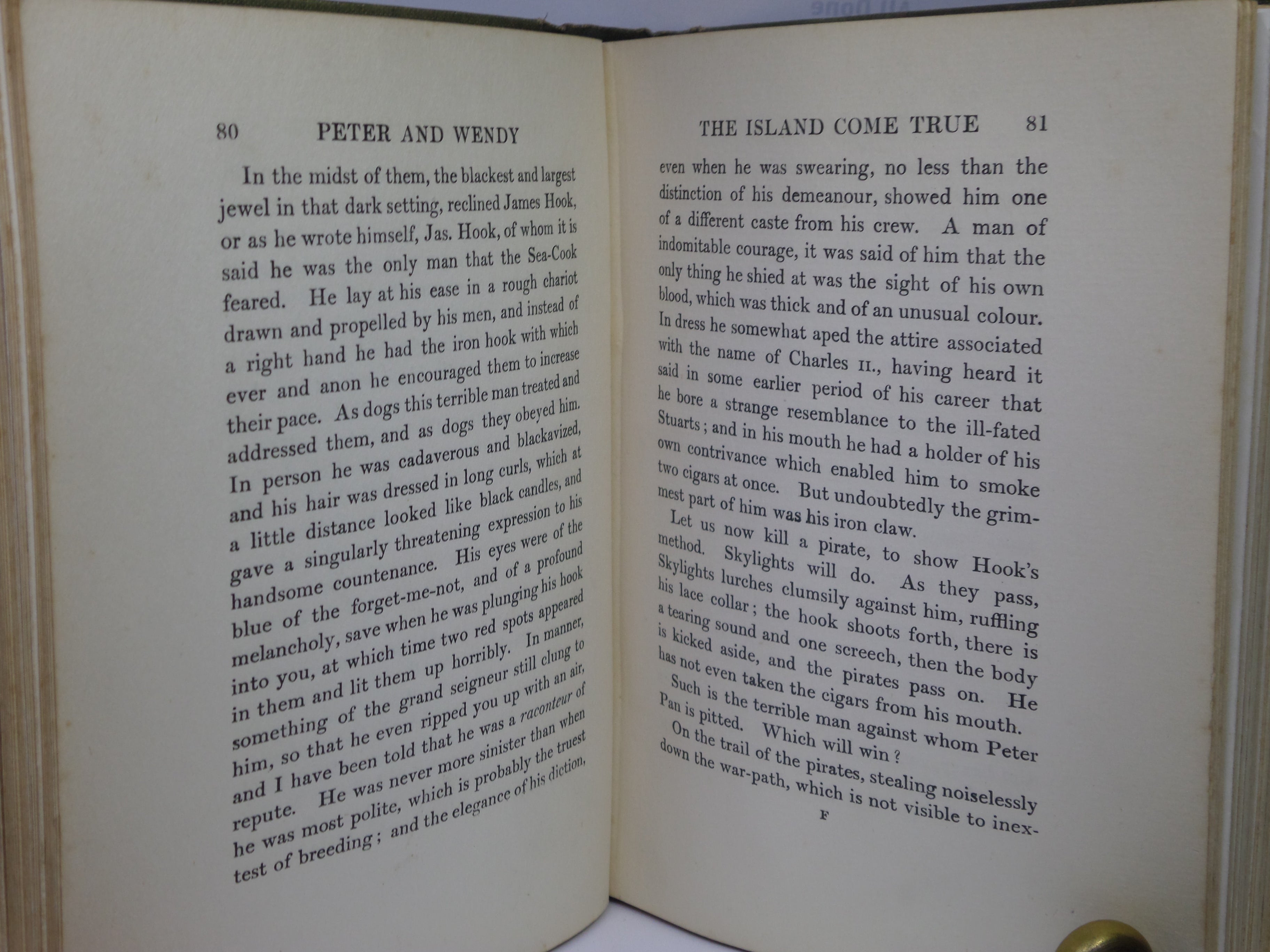 PETER AND WENDY BY J.M. BARRIE 1911 FIFTH EDITION