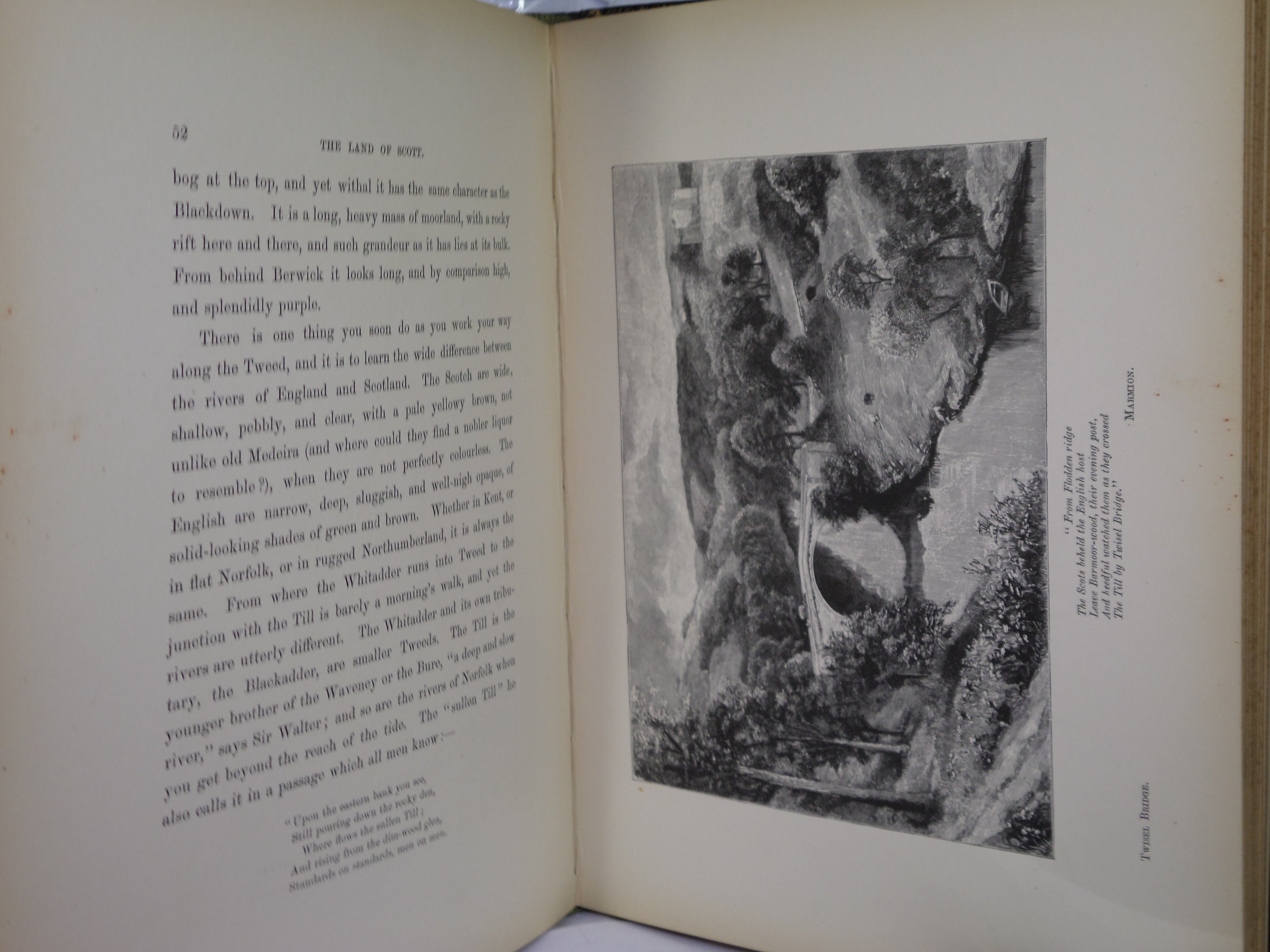 GLIMPSES OF THE LAND OF SCOTT BY DAVID HANNAY 1888 FINE LEATHER BINDING