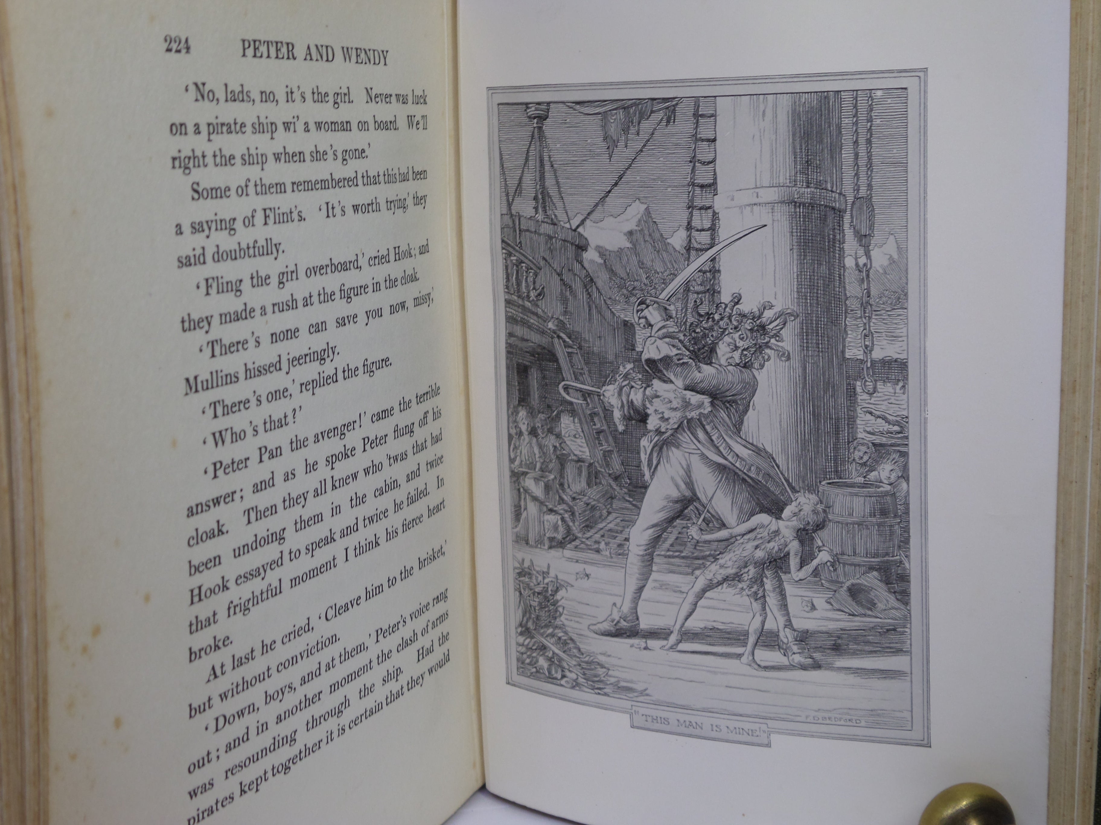 PETER AND WENDY BY J.M. BARRIE 1911 FIFTH EDITION