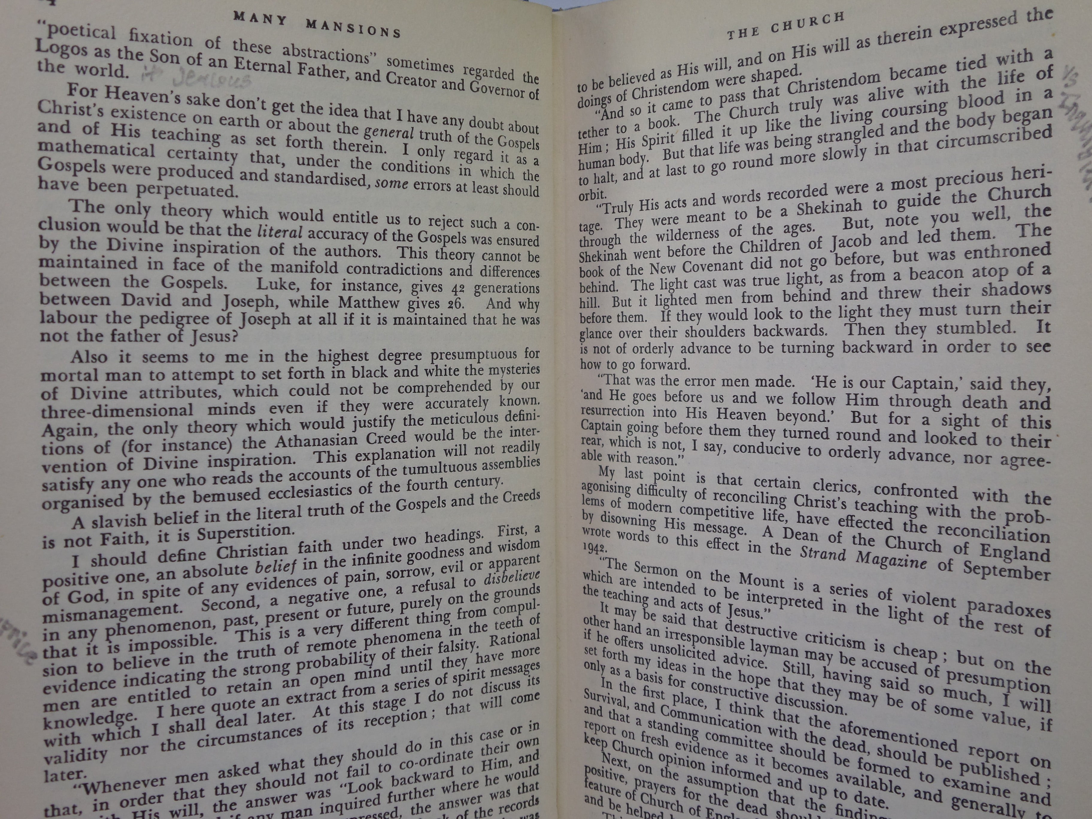 MANY MANSIONS BY LORD DOWDING 1954