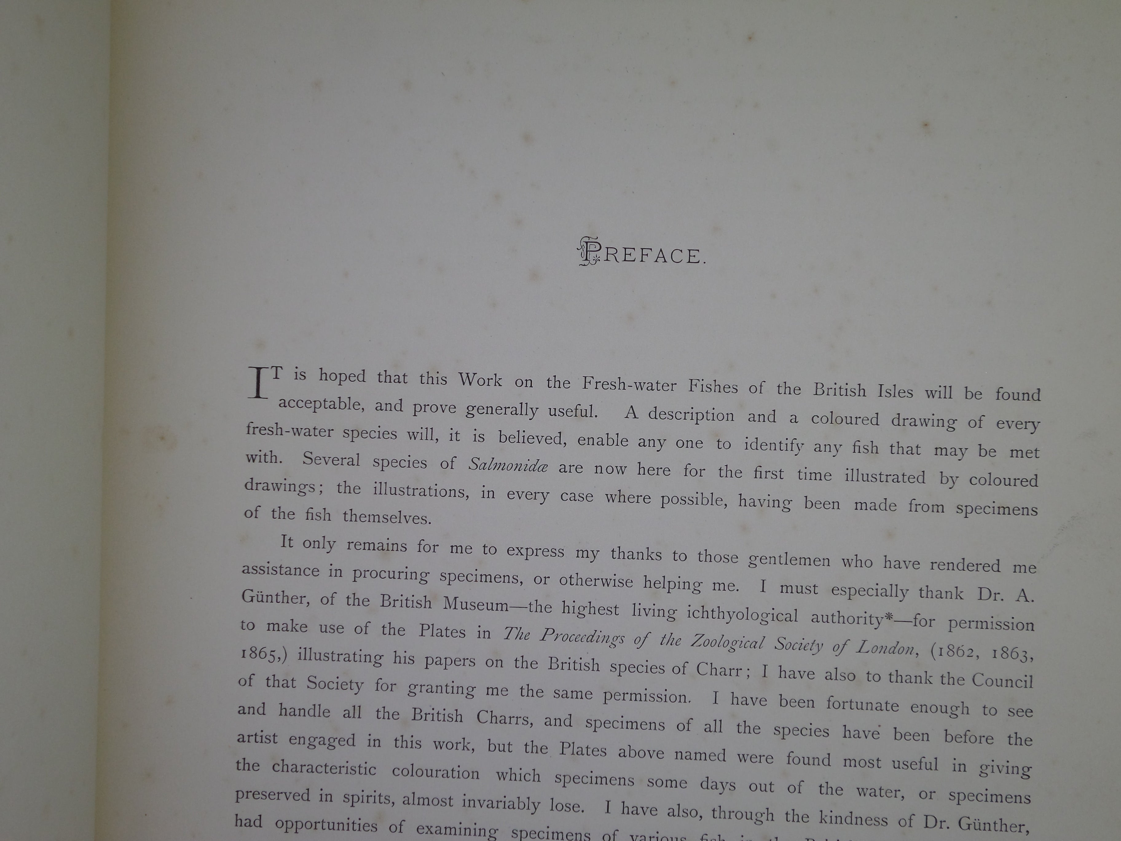 BRITISH FRESH-WATER FISHES BY WILLIAM HOUGHTON 1879 FIRST EDITION IN TWO VOLUMES