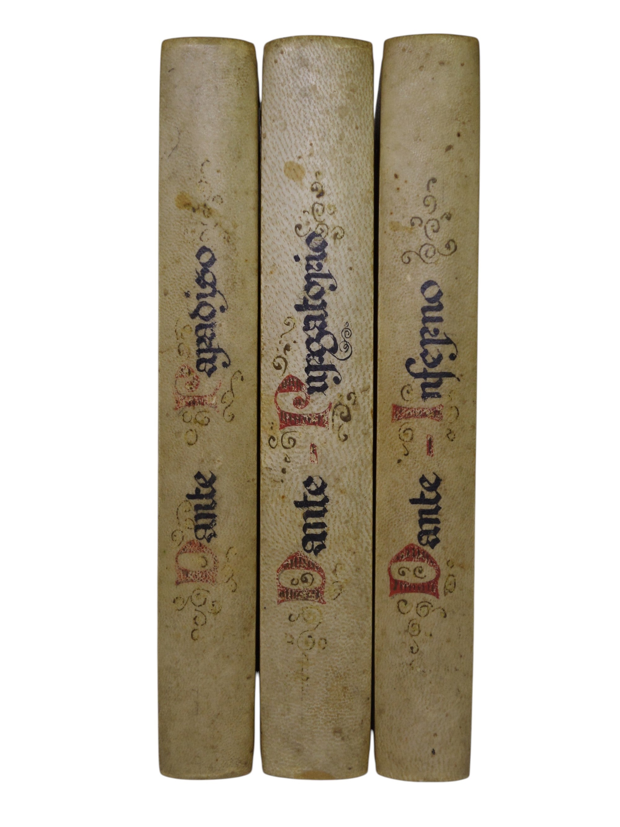 THE DIVINE COMEDY BY DANTE ALIGHIERI 1904 GIANNINI FAMILY HAND-PAINTED BINDINGS