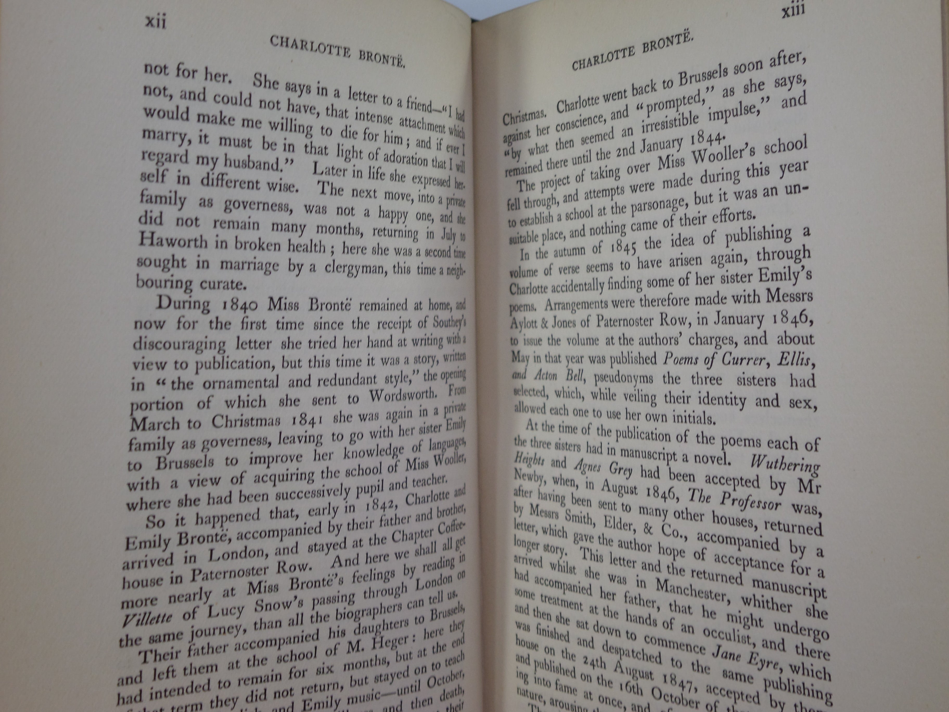 THE WORKS OF CHARLOTTE, EMILY & ANNE BRONTE 1896-98 LEATHER BOUND IN TWELVE VOLS