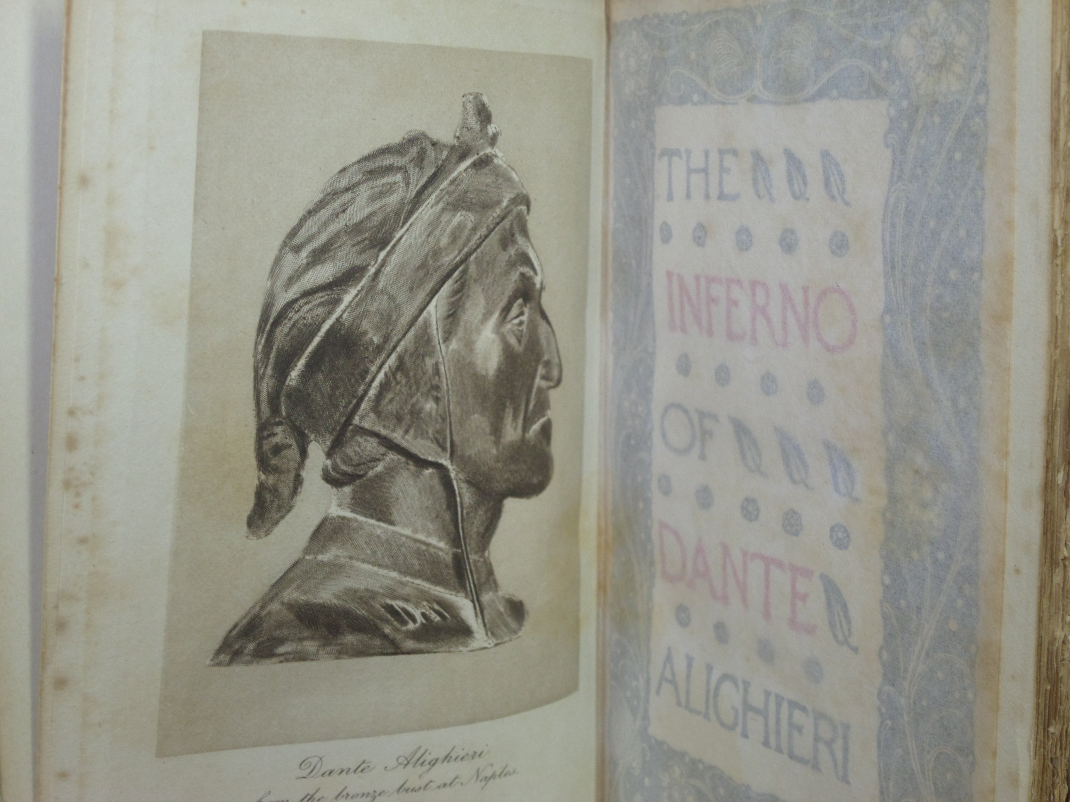 THE DIVINE COMEDY BY DANTE ALIGHIERI 1904 GIANNINI FAMILY HAND-PAINTED BINDINGS