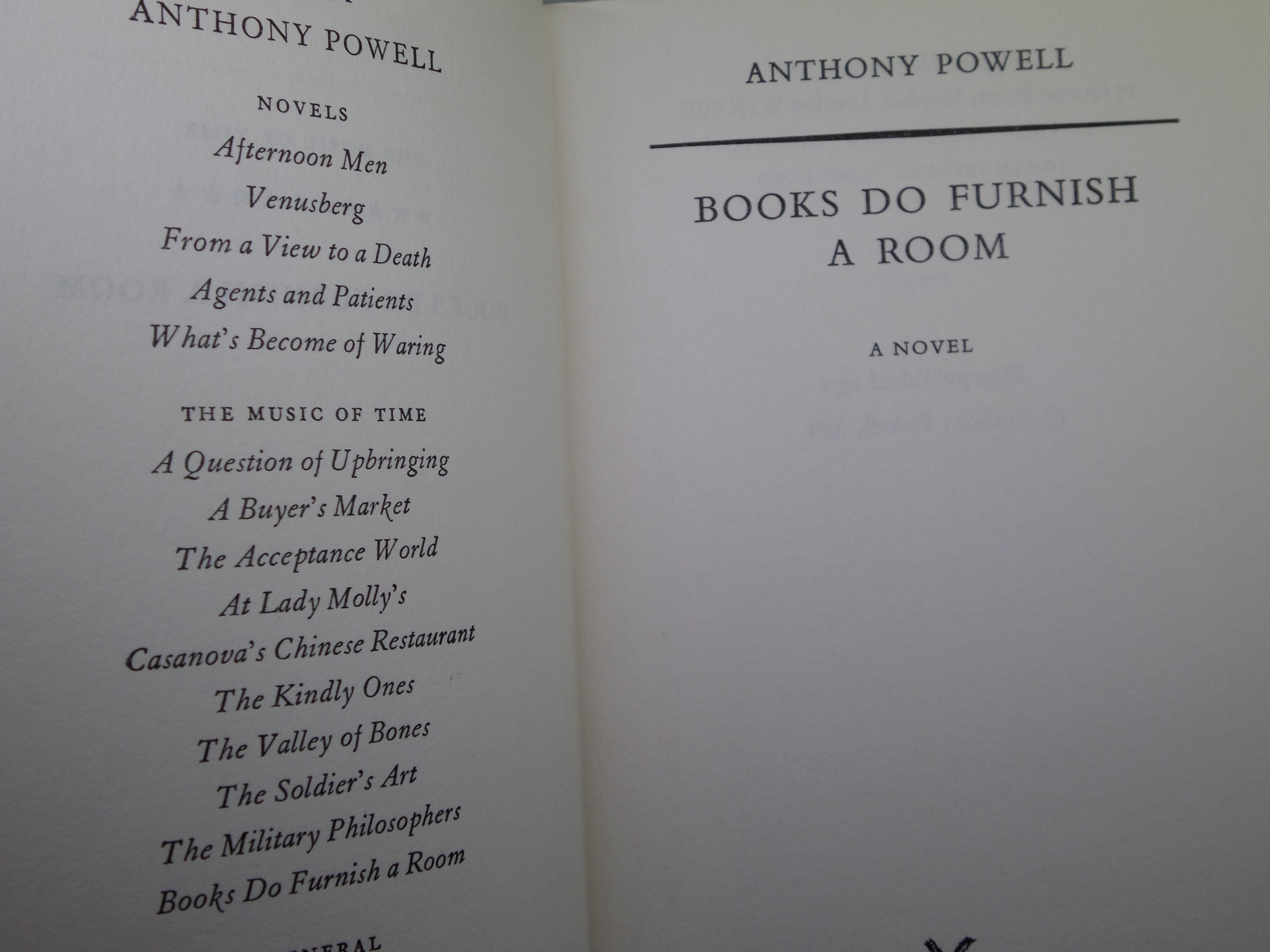 A DANCE TO THE MUSIC OF TIME, COMPLETE 12 VOLUME SET BY ANTHONY POWELL 1958-1975