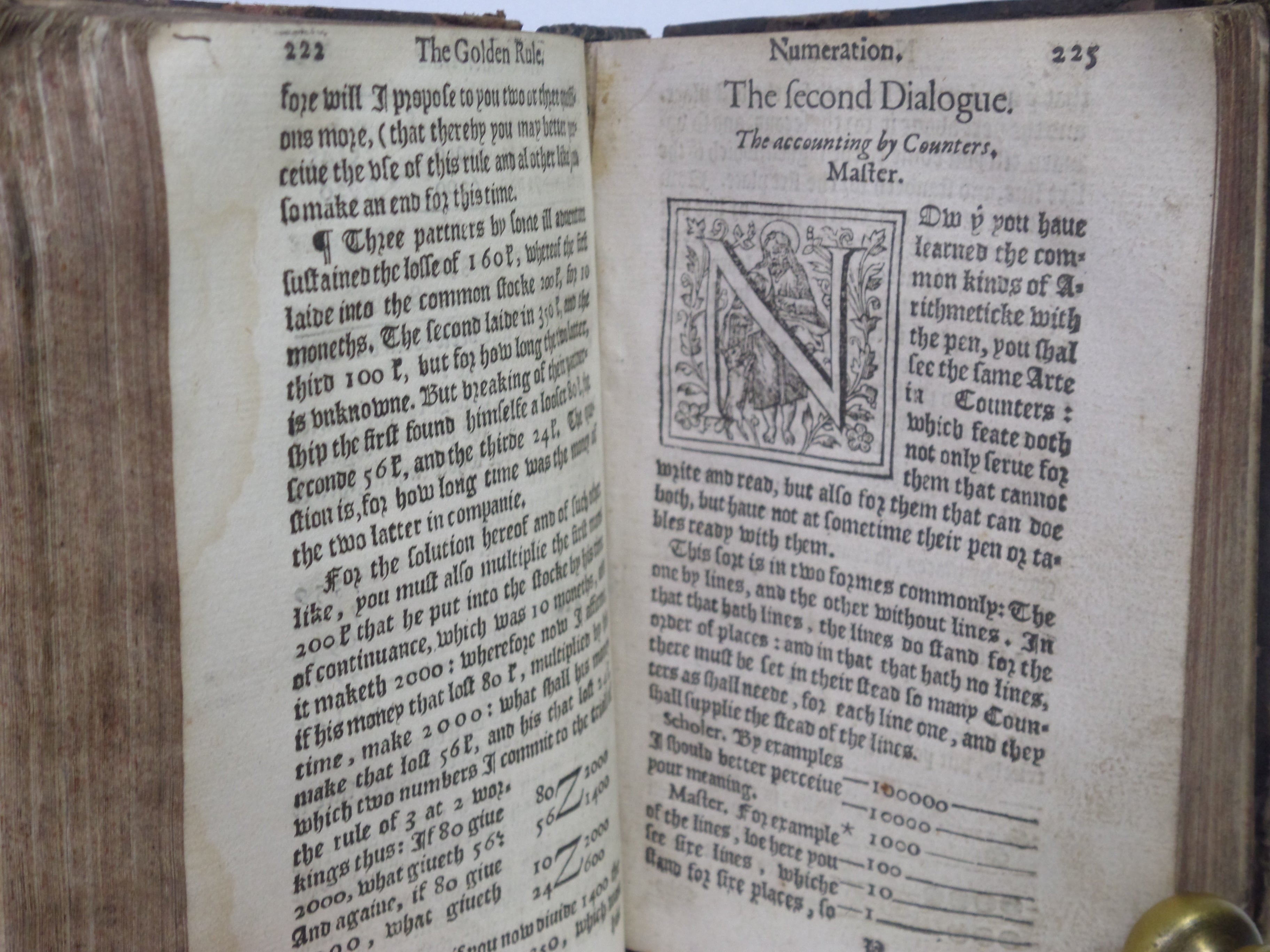 THE GROUNDE OF ARTES: TEACHING THE WORK AND PRACTISE OF ARITHMETIKE BY ROBERT RECORDE CIRCA 1580'S