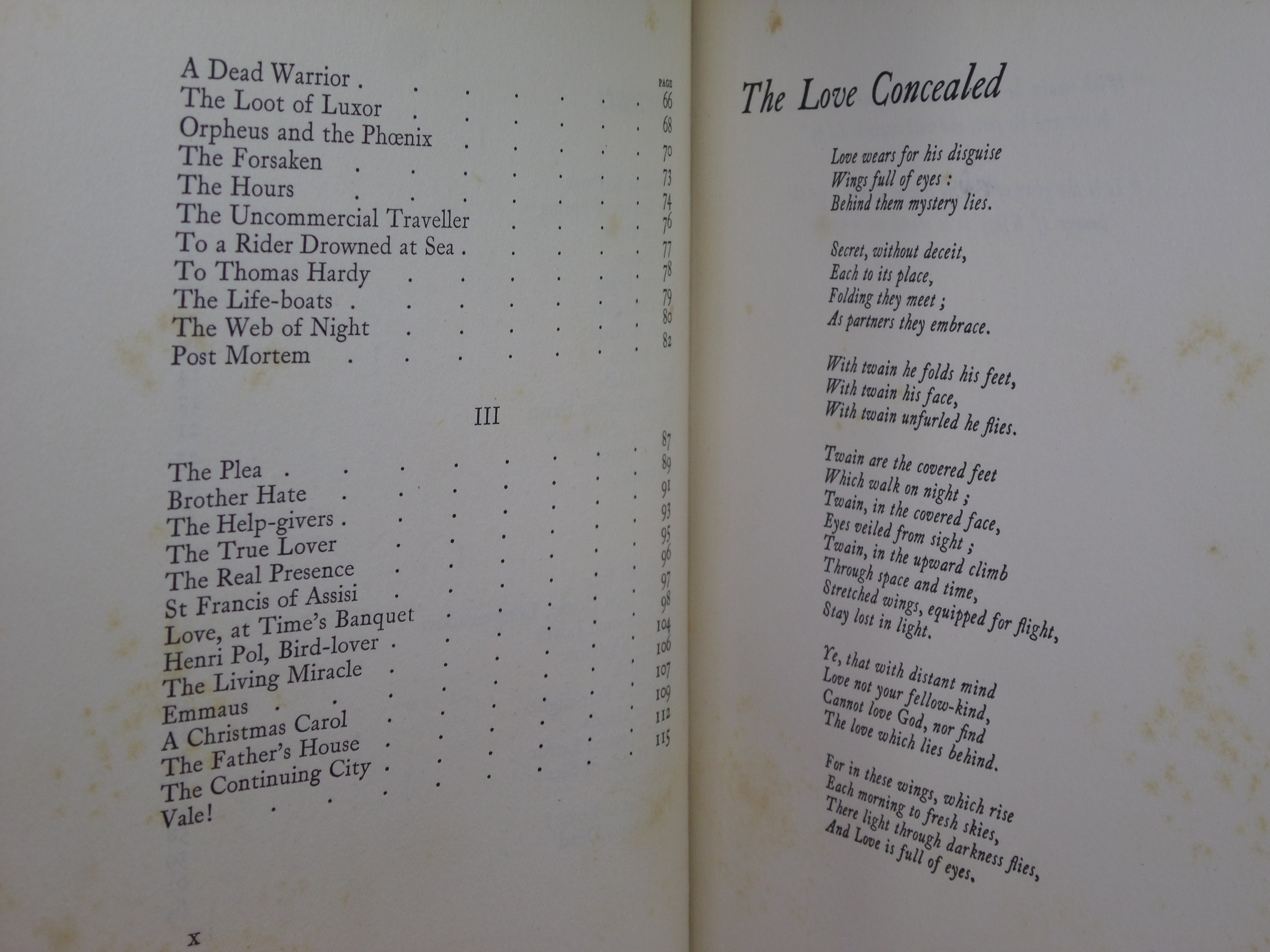 THE LOVE CONCEALED BY LAURENCE HOUSMAN 1928 FINE BINDING