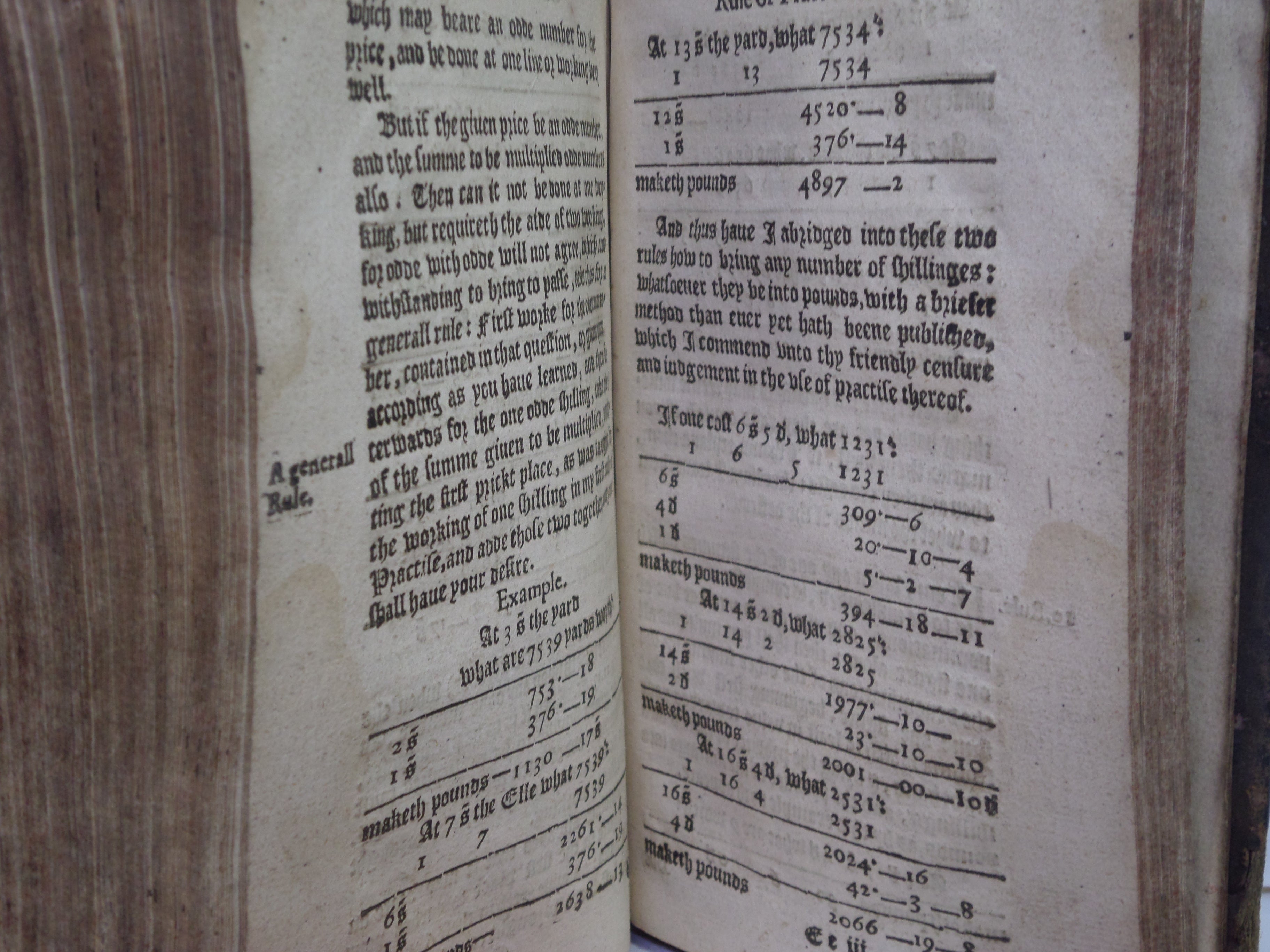 THE GROUNDE OF ARTES: TEACHING THE WORK AND PRACTISE OF ARITHMETIKE BY ROBERT RECORDE CIRCA 1580'S