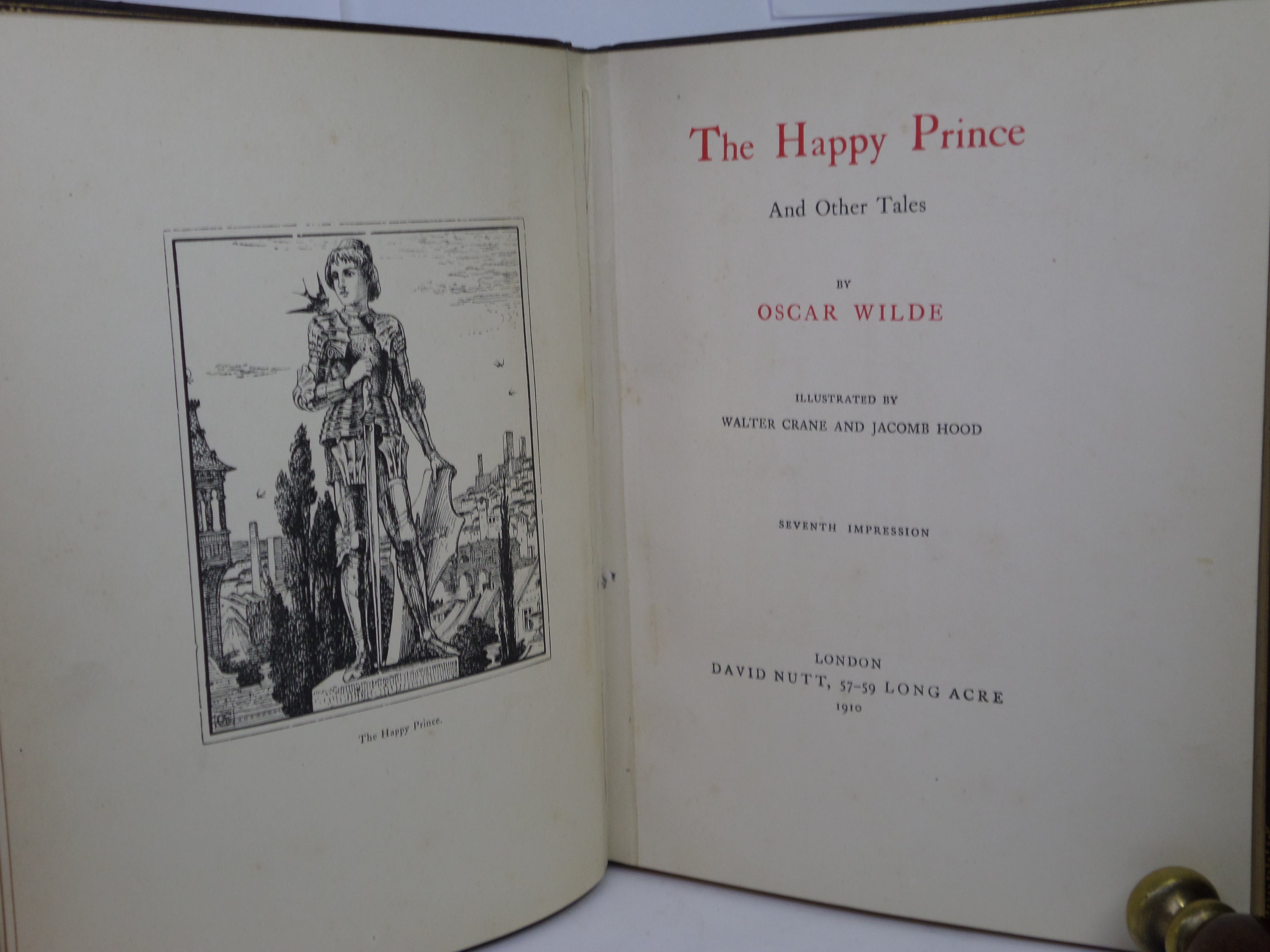 THE HAPPY PRINCE AND OTHER TALES BY OSCAR WILDE 1910 FINE ARTS & CRAFTS BINDING