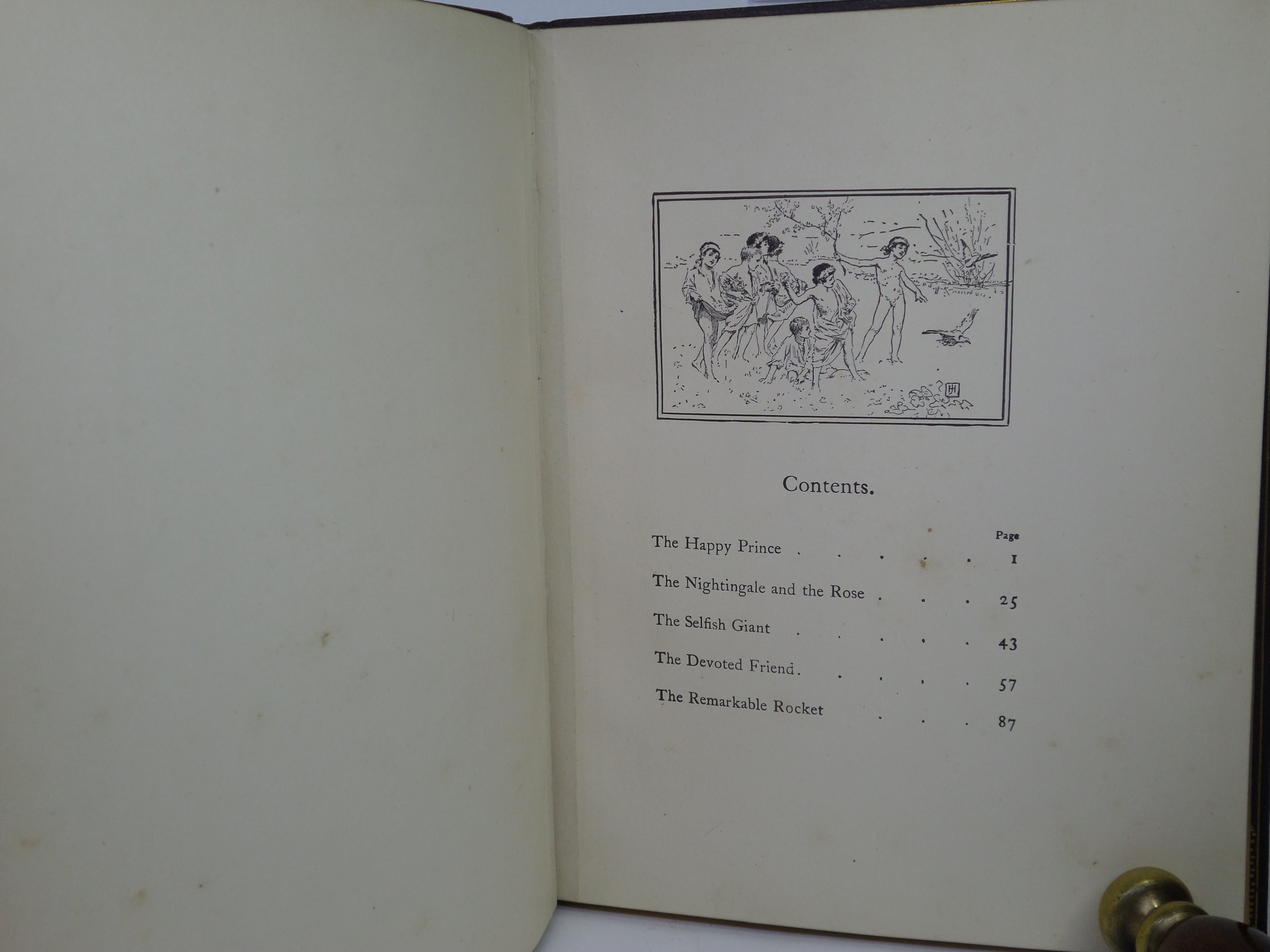 THE HAPPY PRINCE AND OTHER TALES BY OSCAR WILDE 1910 FINE ARTS & CRAFTS BINDING