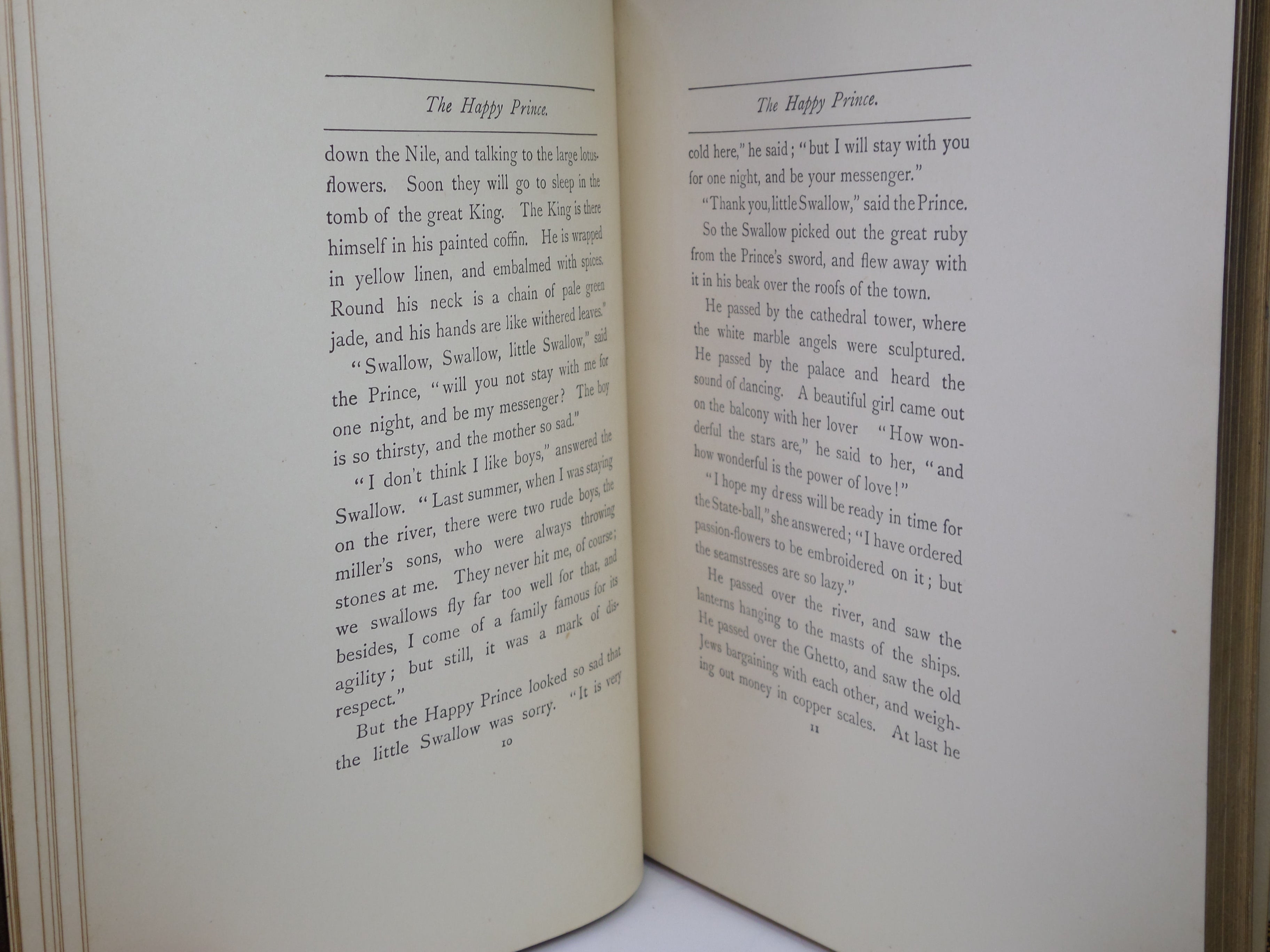 THE HAPPY PRINCE AND OTHER TALES BY OSCAR WILDE 1910 FINE ARTS & CRAFTS BINDING