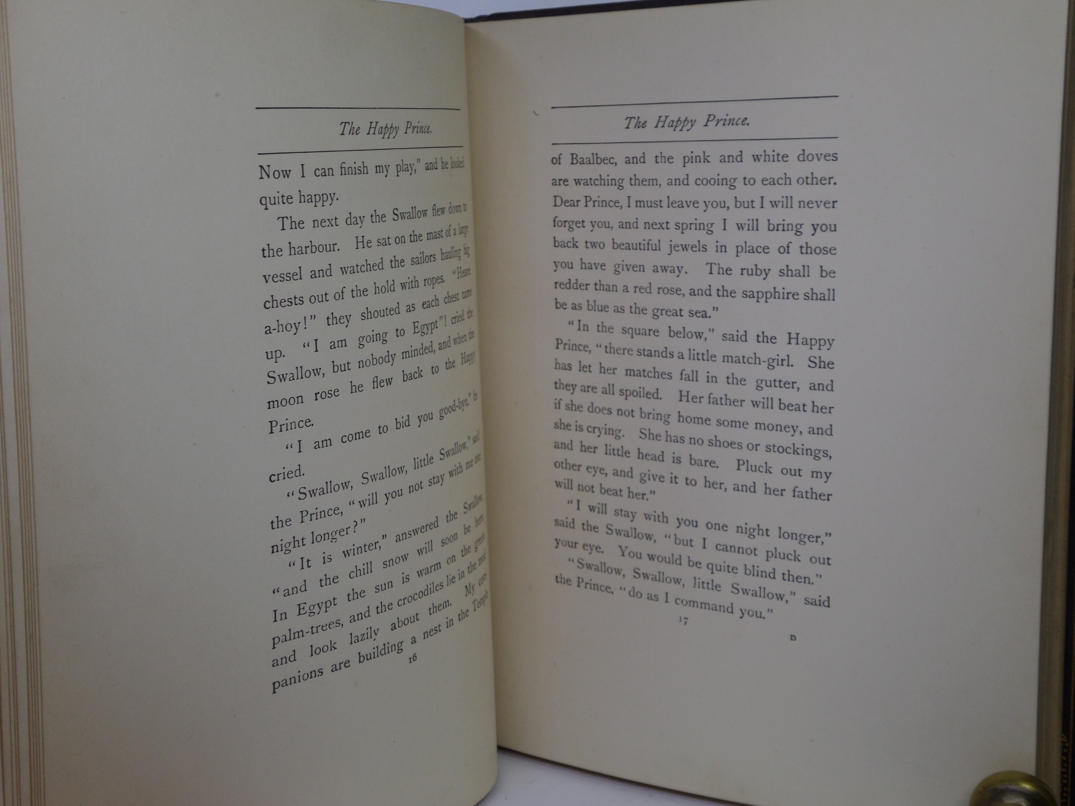 THE HAPPY PRINCE AND OTHER TALES BY OSCAR WILDE 1910 FINE ARTS & CRAFTS BINDING