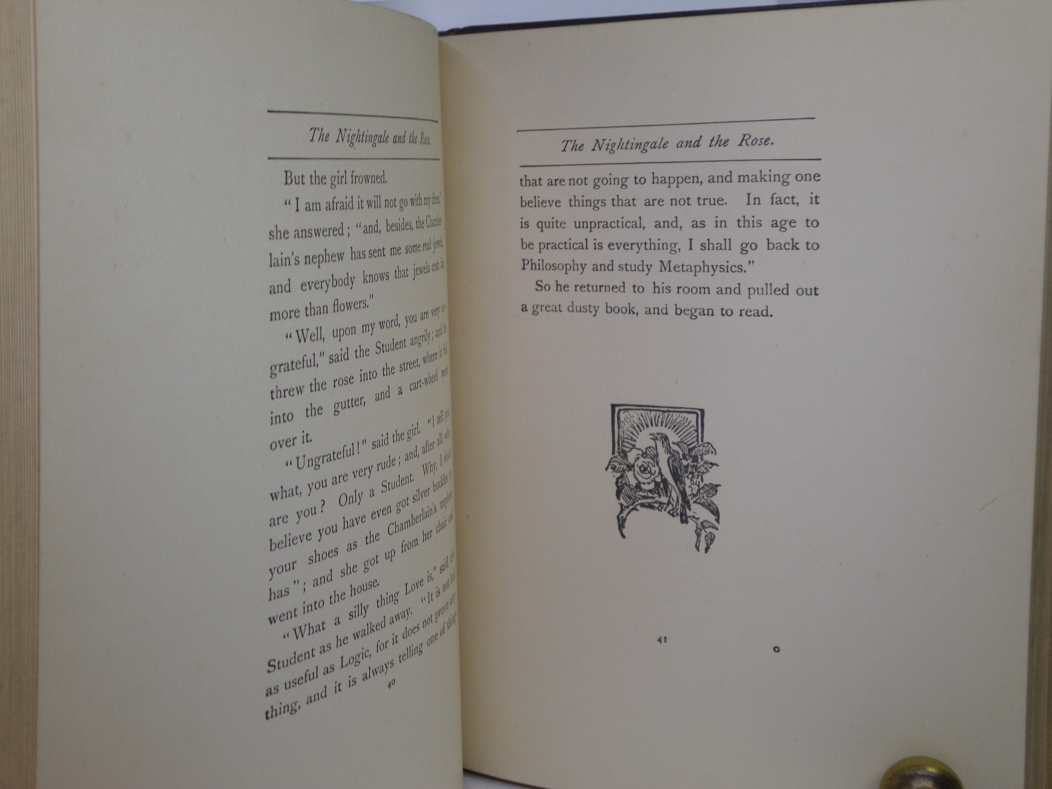 THE HAPPY PRINCE AND OTHER TALES BY OSCAR WILDE 1910 FINE ARTS & CRAFTS BINDING