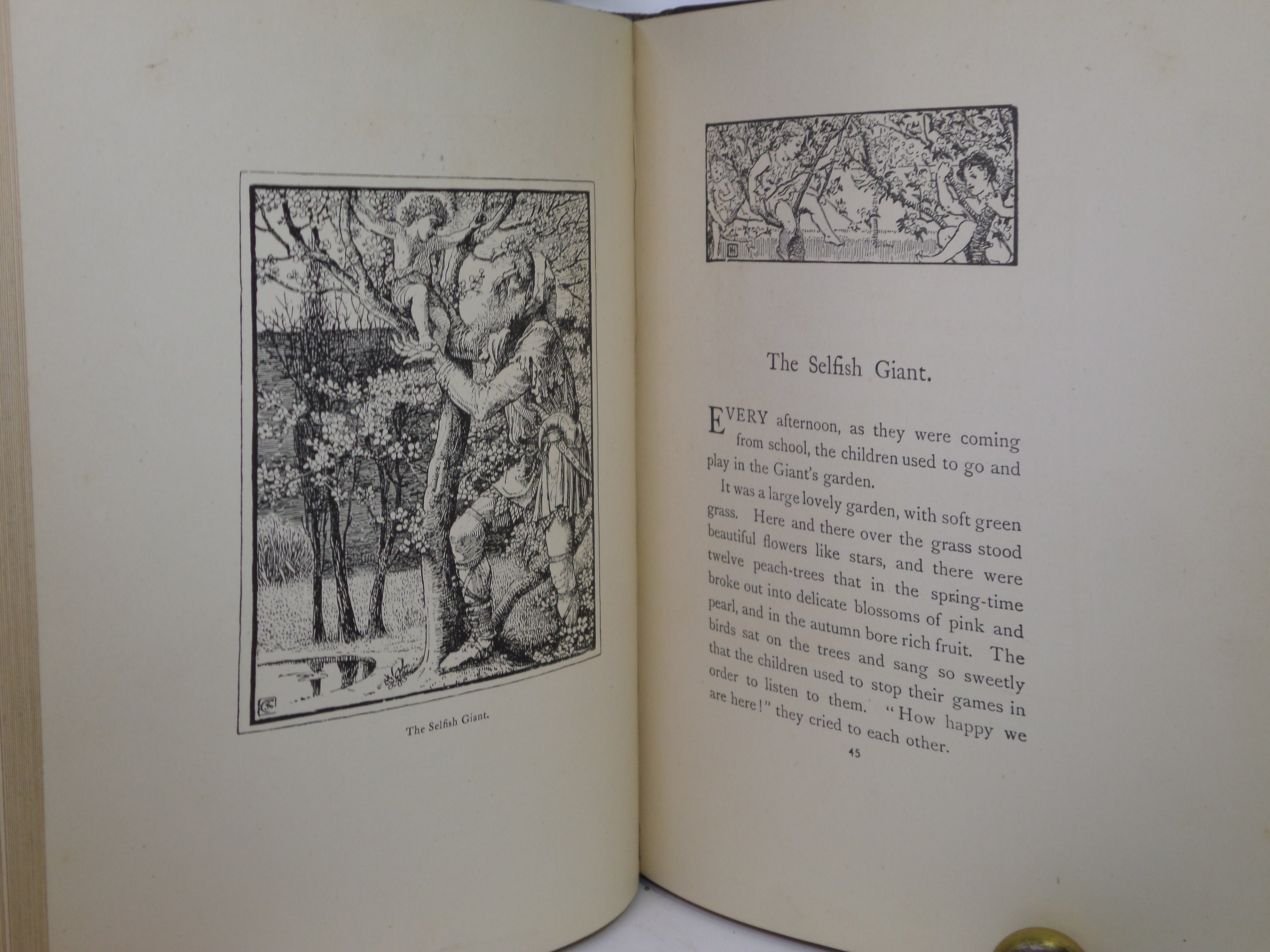 THE HAPPY PRINCE AND OTHER TALES BY OSCAR WILDE 1910 FINE ARTS & CRAFTS BINDING