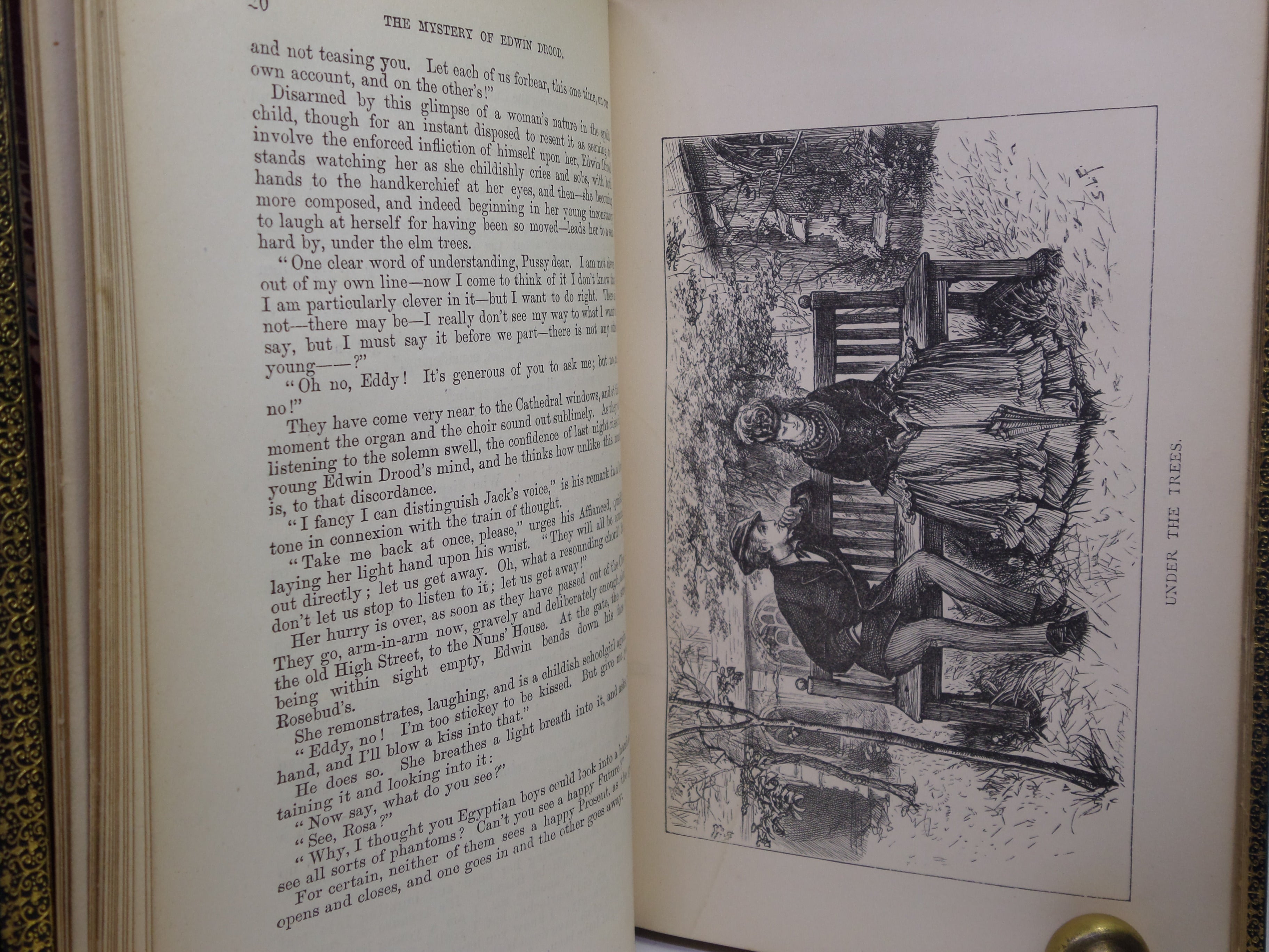 THE MYSTERY OF EDWIN DROOD BY CHARLES DICKENS 1870 FIRST EDITION MANSELL BINDING