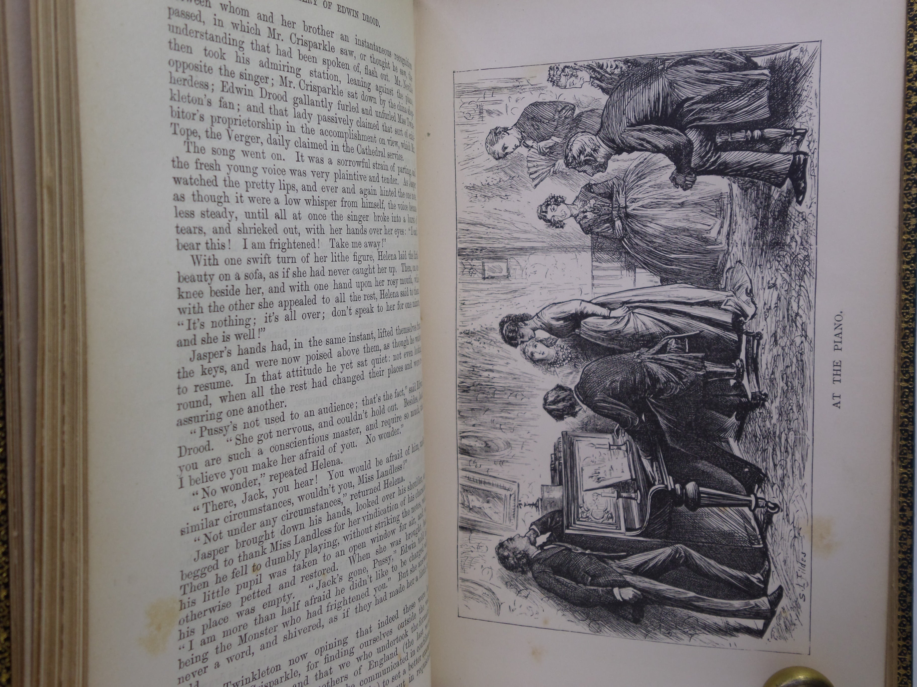 THE MYSTERY OF EDWIN DROOD BY CHARLES DICKENS 1870 FIRST EDITION MANSELL BINDING