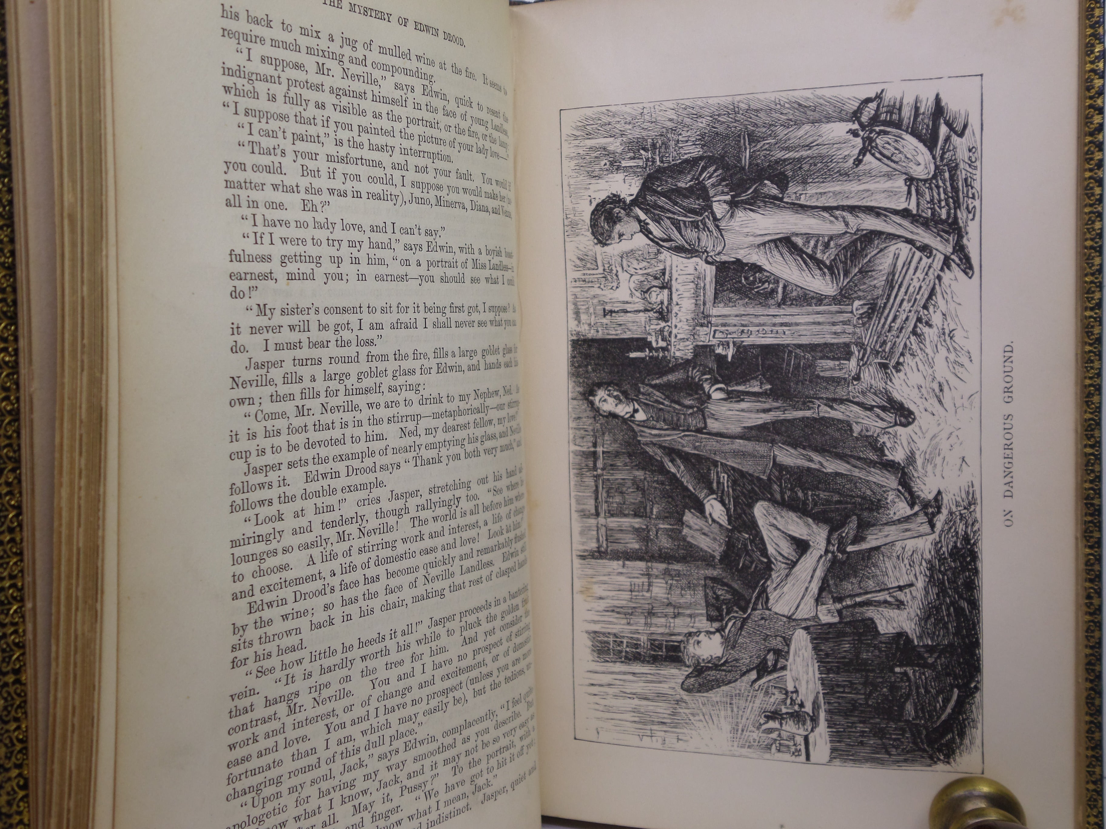 THE MYSTERY OF EDWIN DROOD BY CHARLES DICKENS 1870 FIRST EDITION MANSELL BINDING