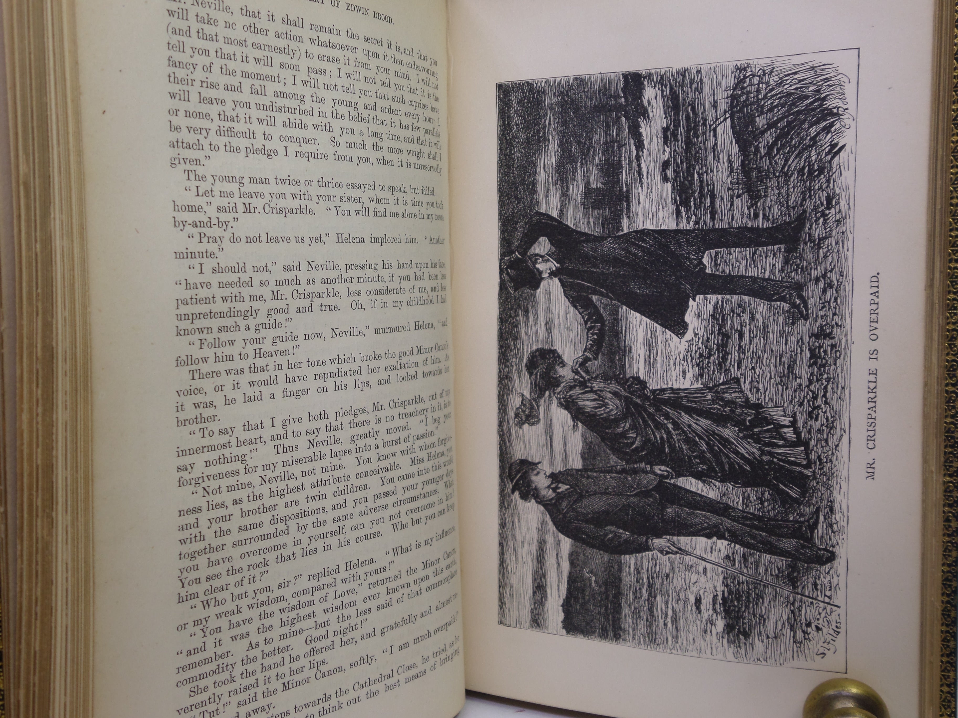 THE MYSTERY OF EDWIN DROOD BY CHARLES DICKENS 1870 FIRST EDITION MANSELL BINDING