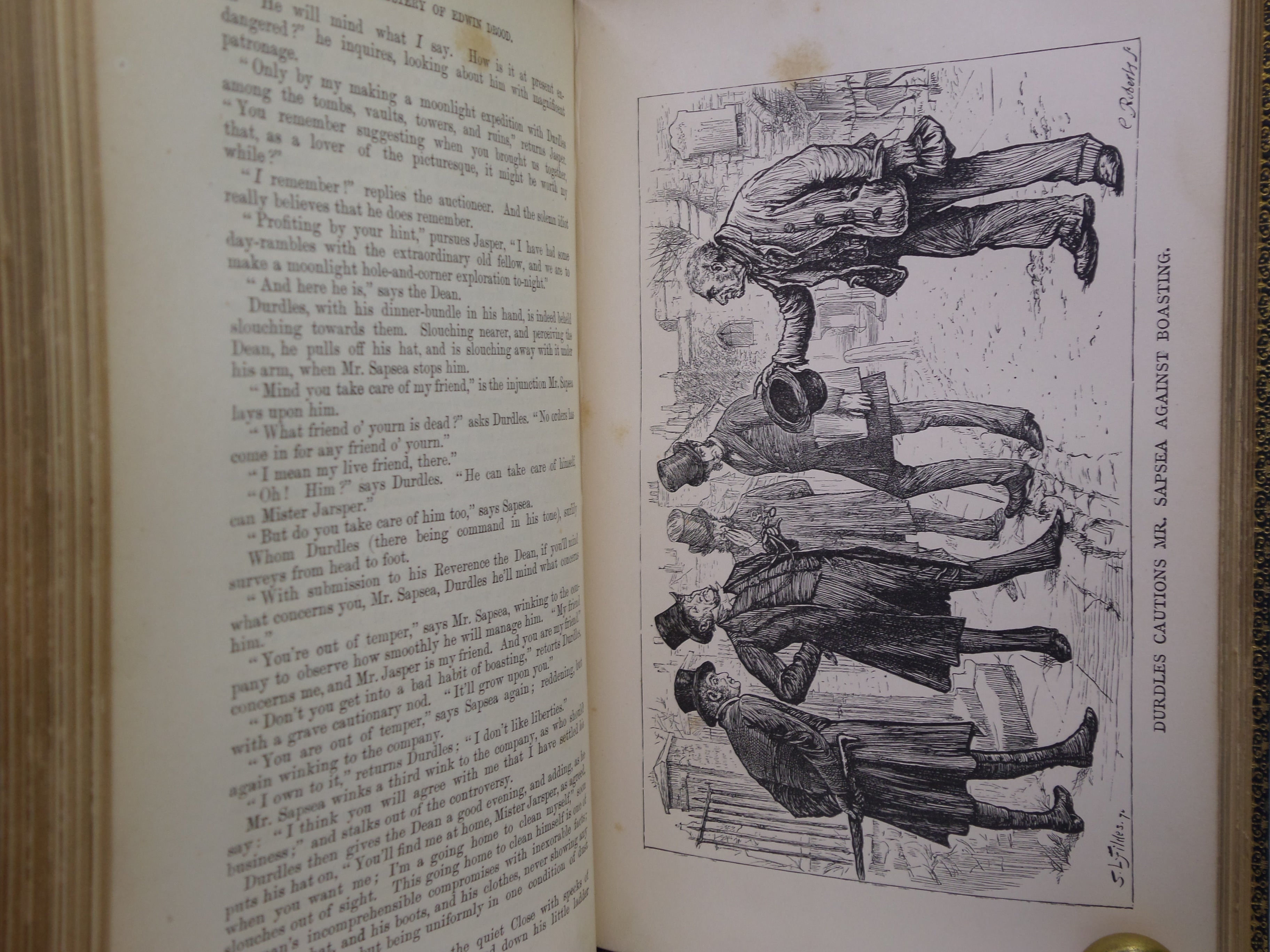 THE MYSTERY OF EDWIN DROOD BY CHARLES DICKENS 1870 FIRST EDITION MANSELL BINDING