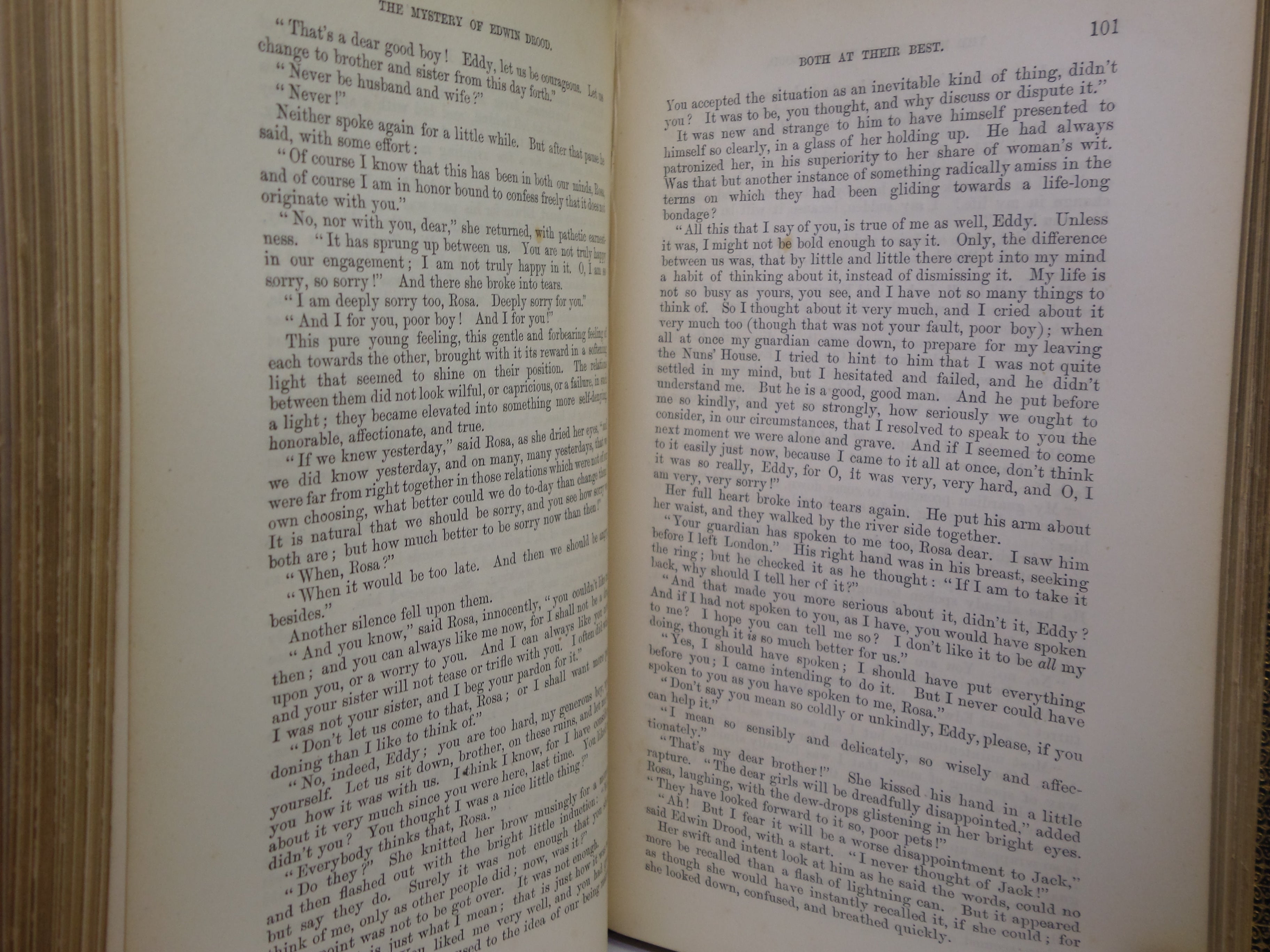 THE MYSTERY OF EDWIN DROOD BY CHARLES DICKENS 1870 FIRST EDITION MANSELL BINDING