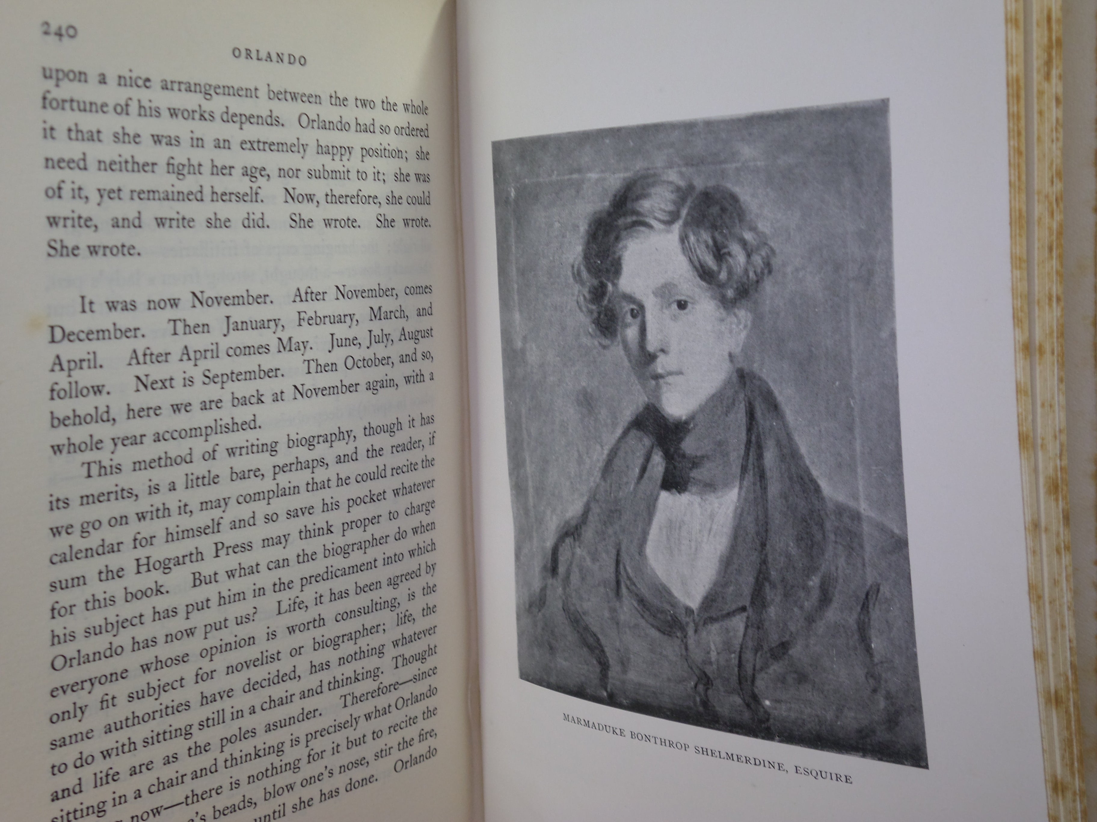 ORLANDO BY VIRGINIA WOOLF 1928 THIRD IMPRESSION