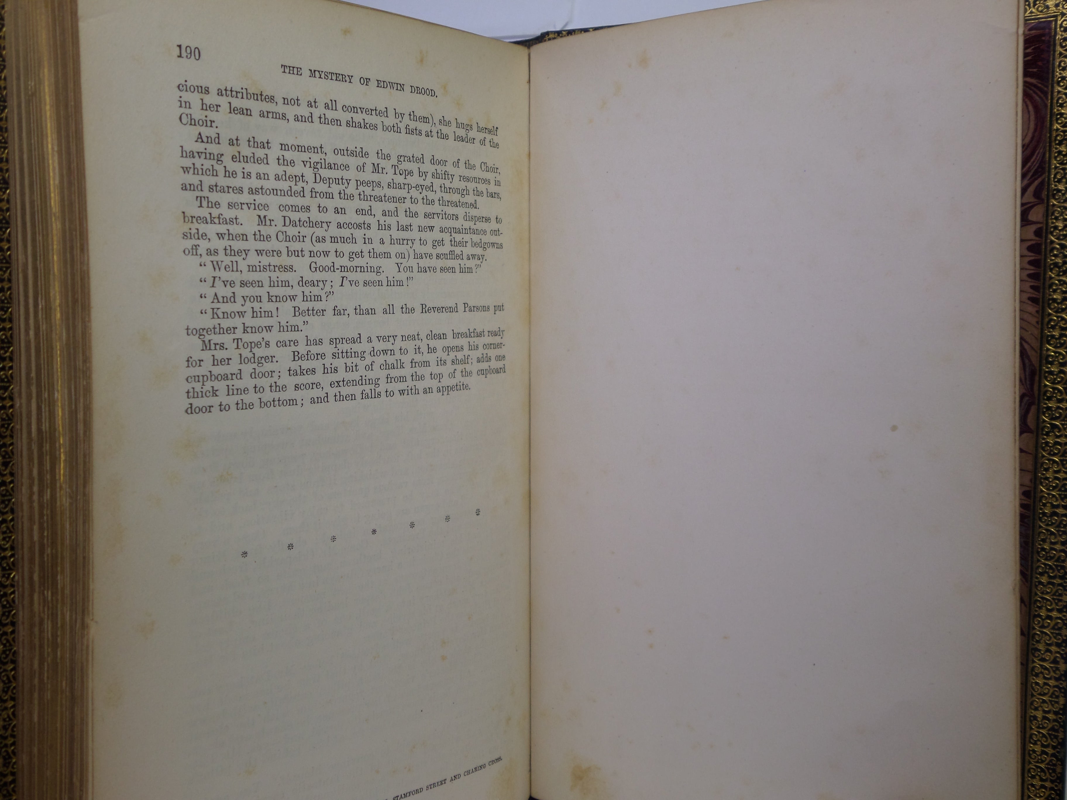THE MYSTERY OF EDWIN DROOD BY CHARLES DICKENS 1870 FIRST EDITION MANSELL BINDING