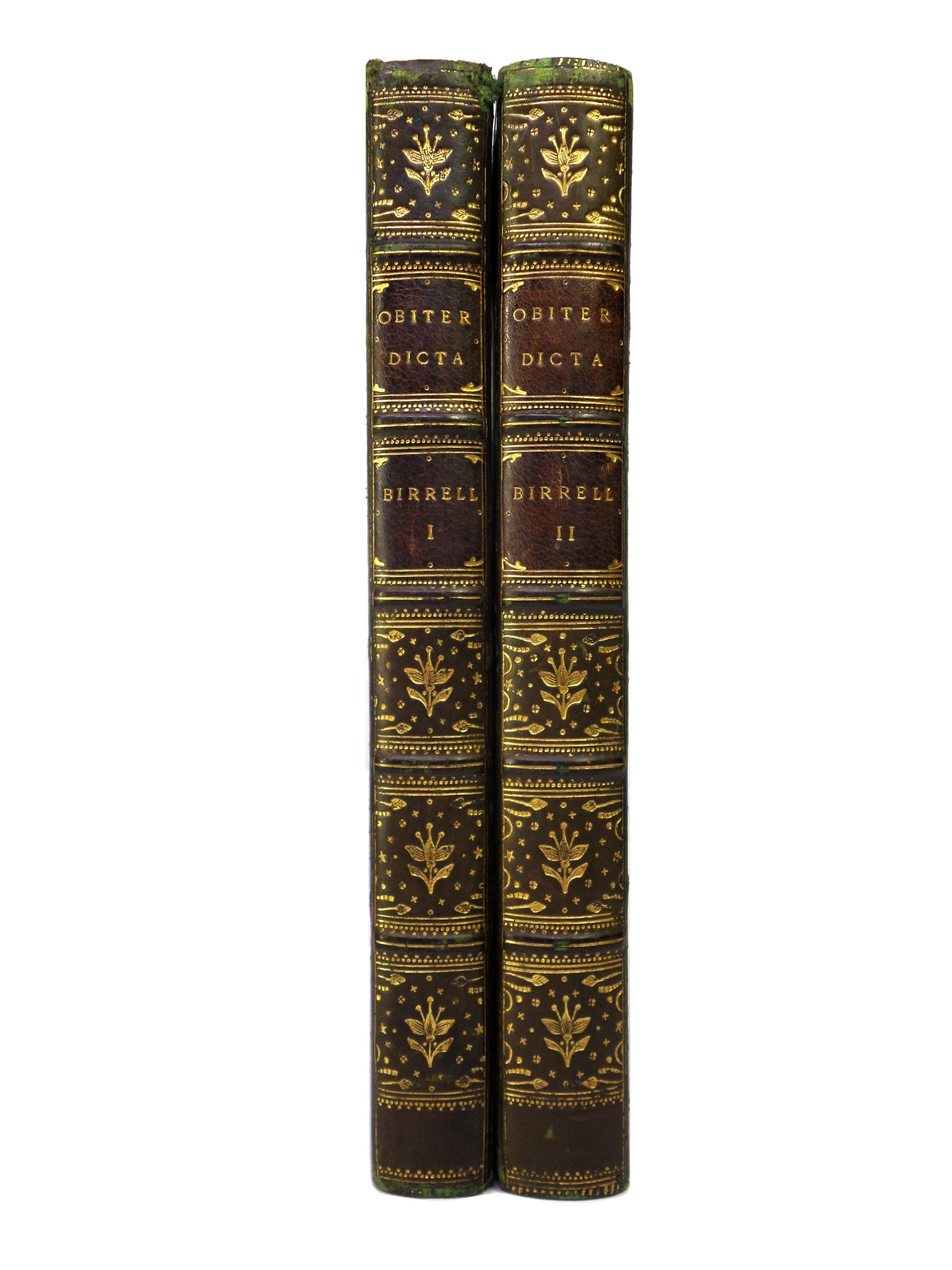 OBITER DICTA BY AUGUSTINE BIRRELL 1899-1902 LEATHER BOUND