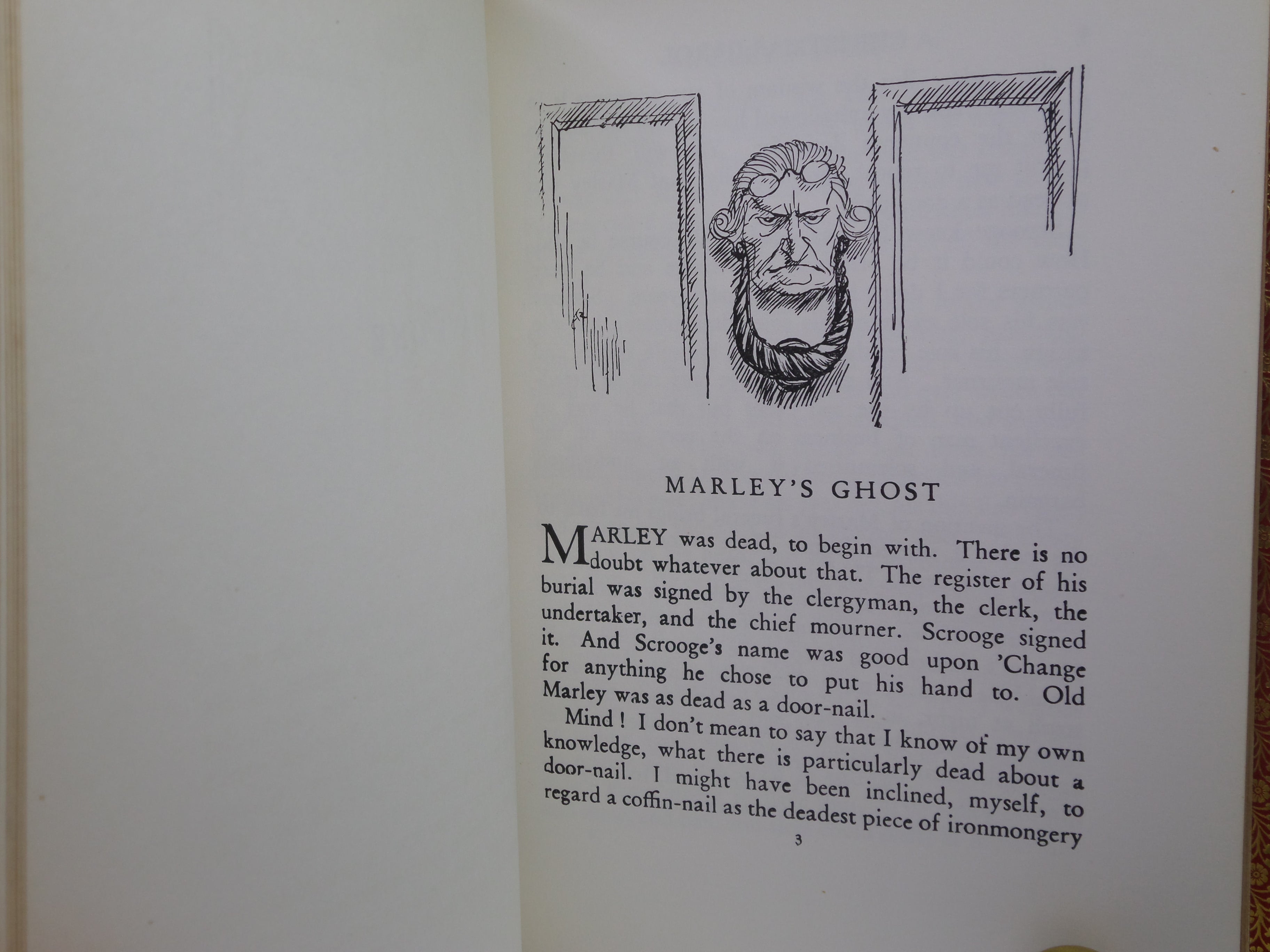 A CHRISTMAS CAROL BY CHARLES DICKENS, RACKHAM ILLUSTRATIONS, ASPREY FINE BINDING