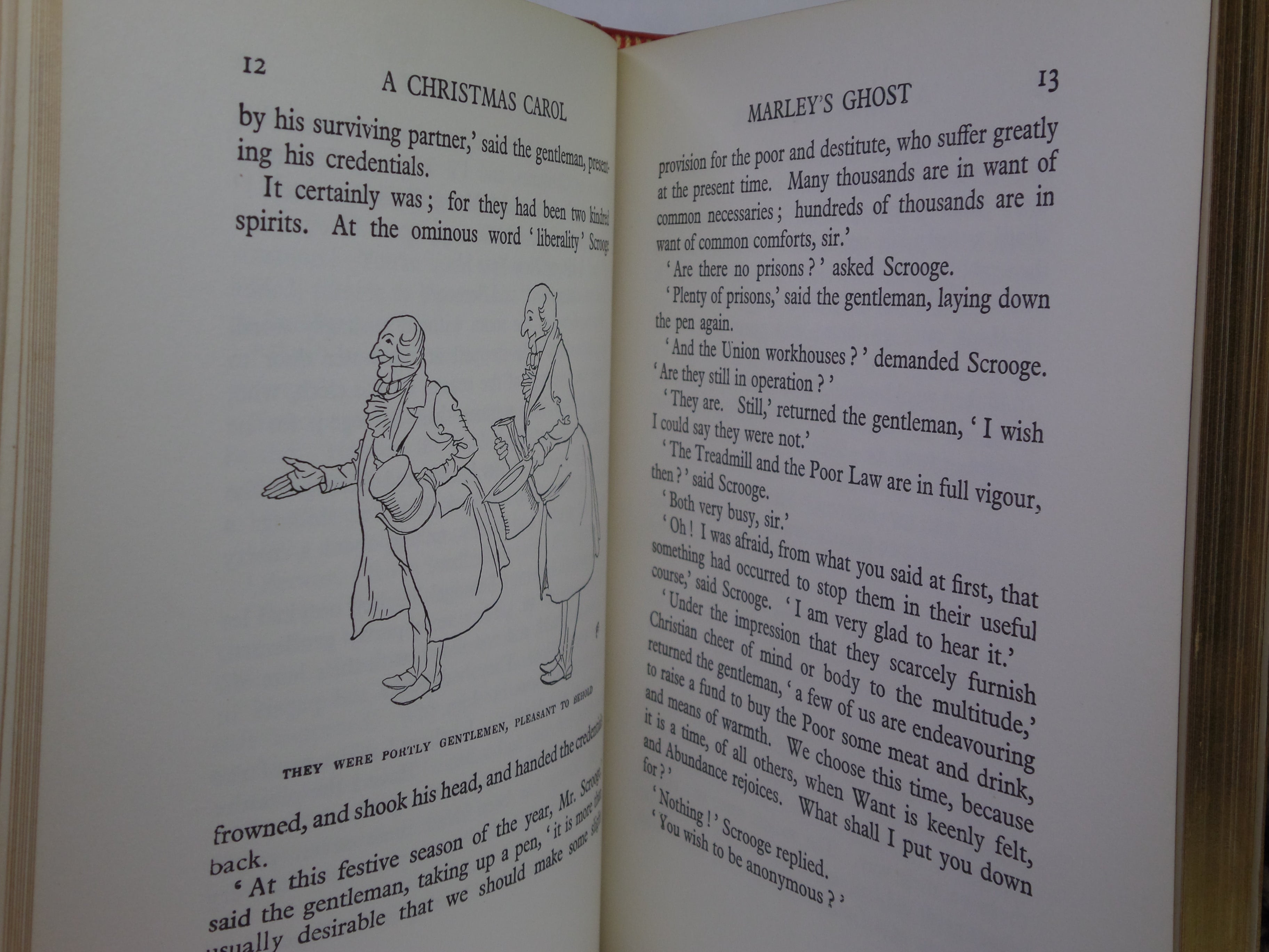 A CHRISTMAS CAROL BY CHARLES DICKENS, RACKHAM ILLUSTRATIONS, ASPREY FINE BINDING