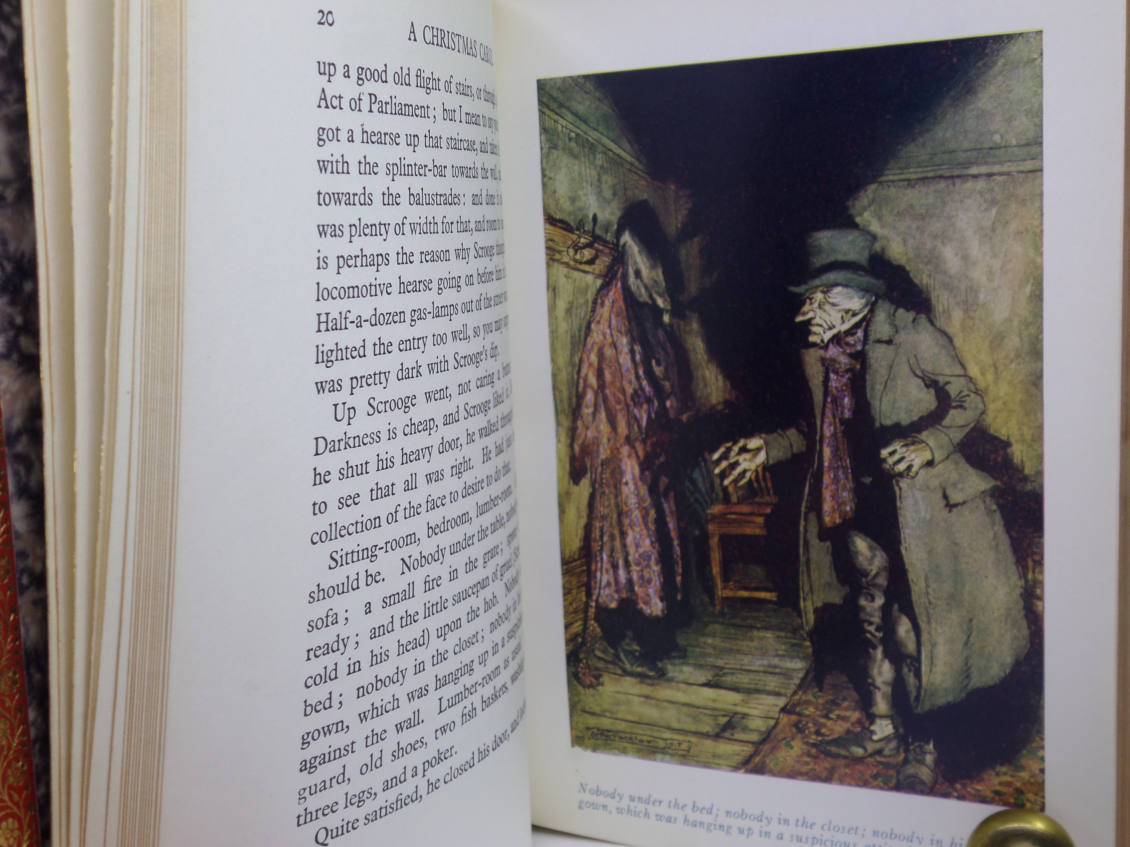 A CHRISTMAS CAROL BY CHARLES DICKENS, RACKHAM ILLUSTRATIONS, ASPREY FINE BINDING