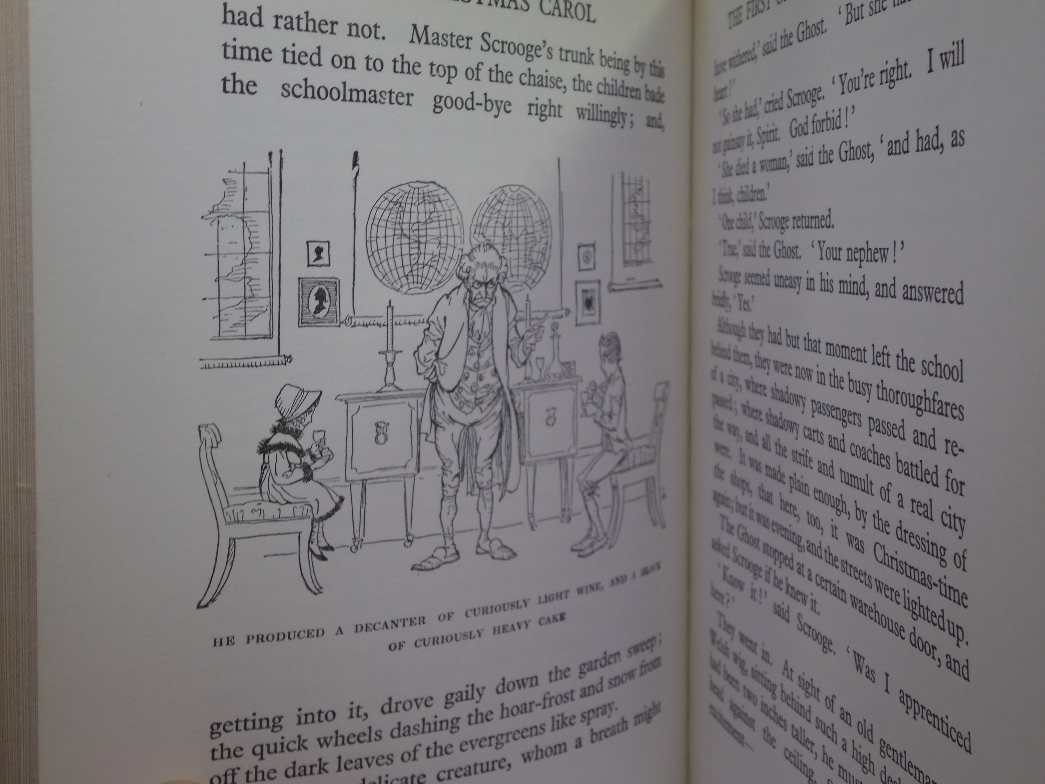 A CHRISTMAS CAROL BY CHARLES DICKENS, RACKHAM ILLUSTRATIONS, ASPREY FINE BINDING