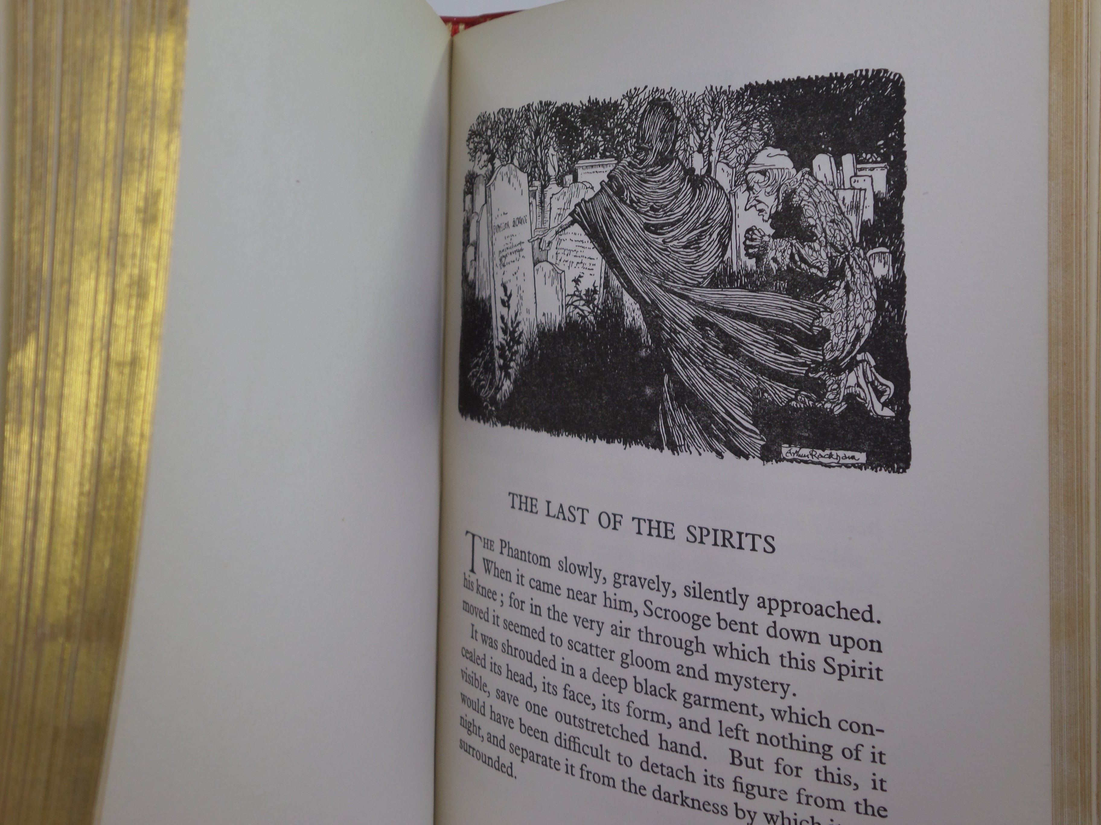 A CHRISTMAS CAROL BY CHARLES DICKENS, RACKHAM ILLUSTRATIONS, ASPREY FINE BINDING