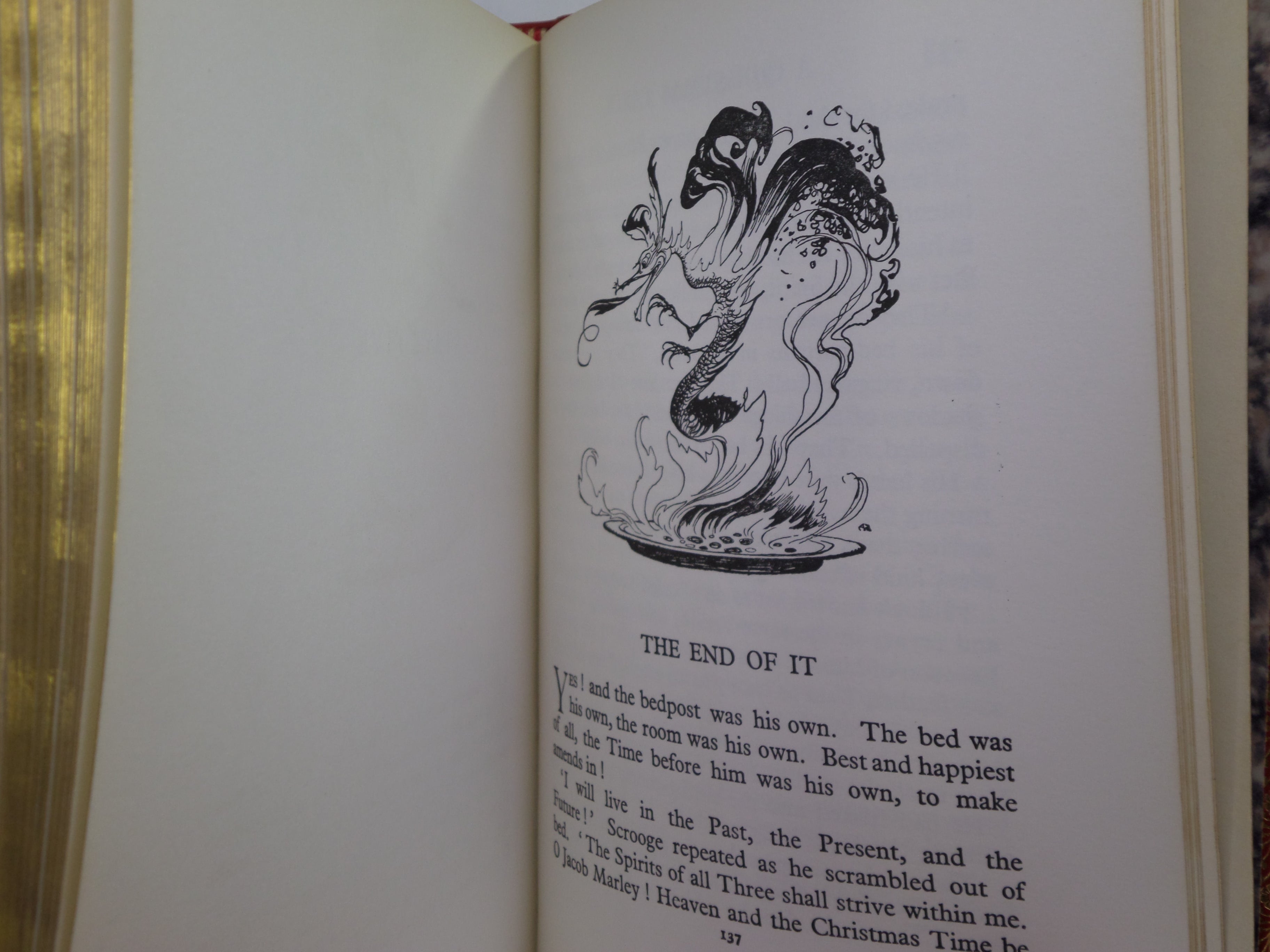 A CHRISTMAS CAROL BY CHARLES DICKENS, RACKHAM ILLUSTRATIONS, ASPREY FINE BINDING