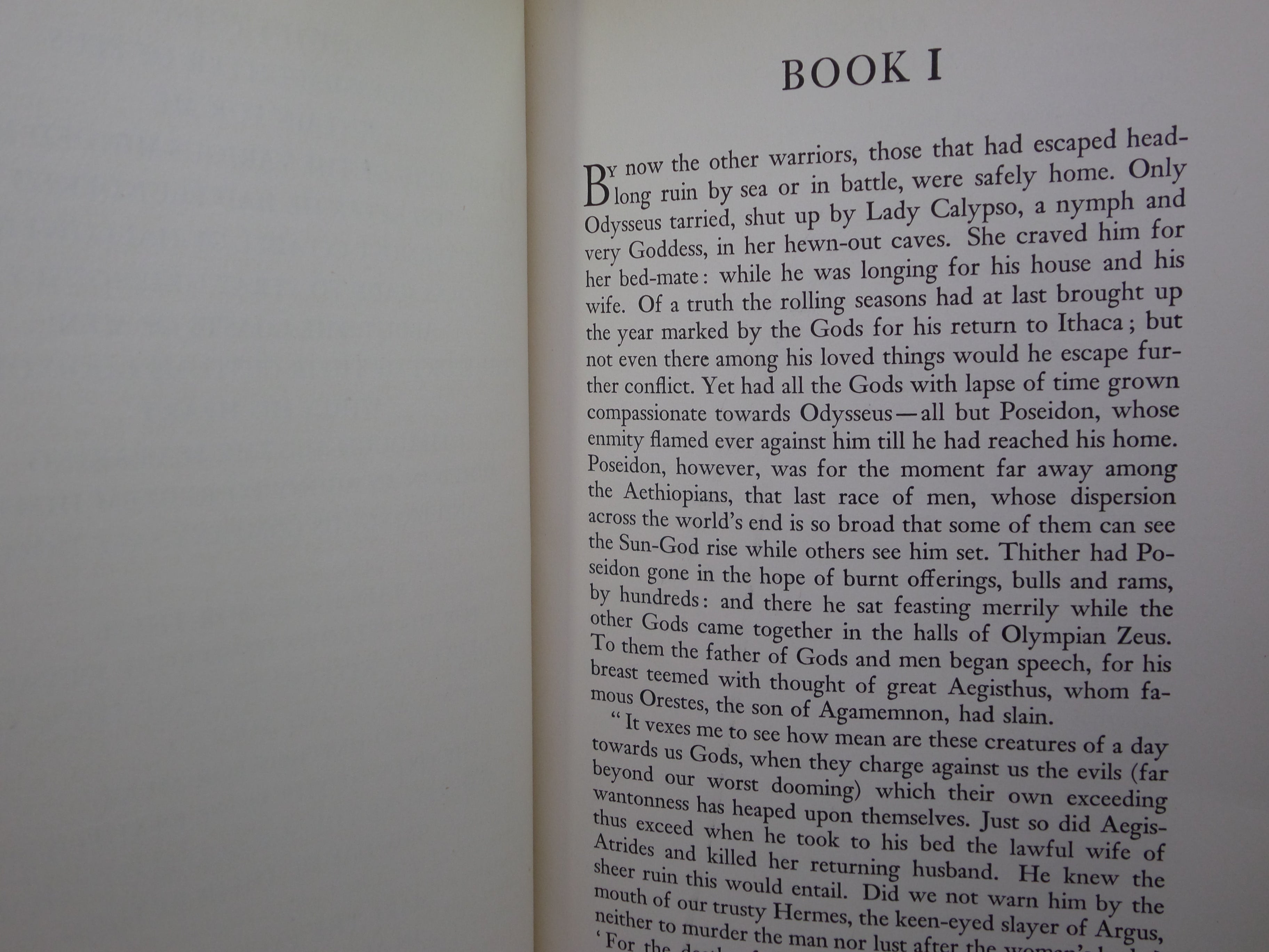 THE ODYSSEY OF HOMER TRANSLATED BY T. E. LAWRENCE 1935 DELUXE LEATHER BINDING