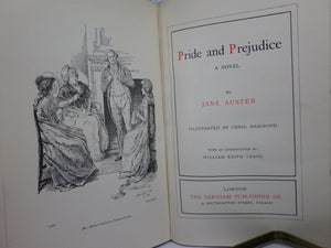 PRIDE AND PREJUDICE BY JANE AUSTEN C. 1900 DELUXE LEATHER BINDING