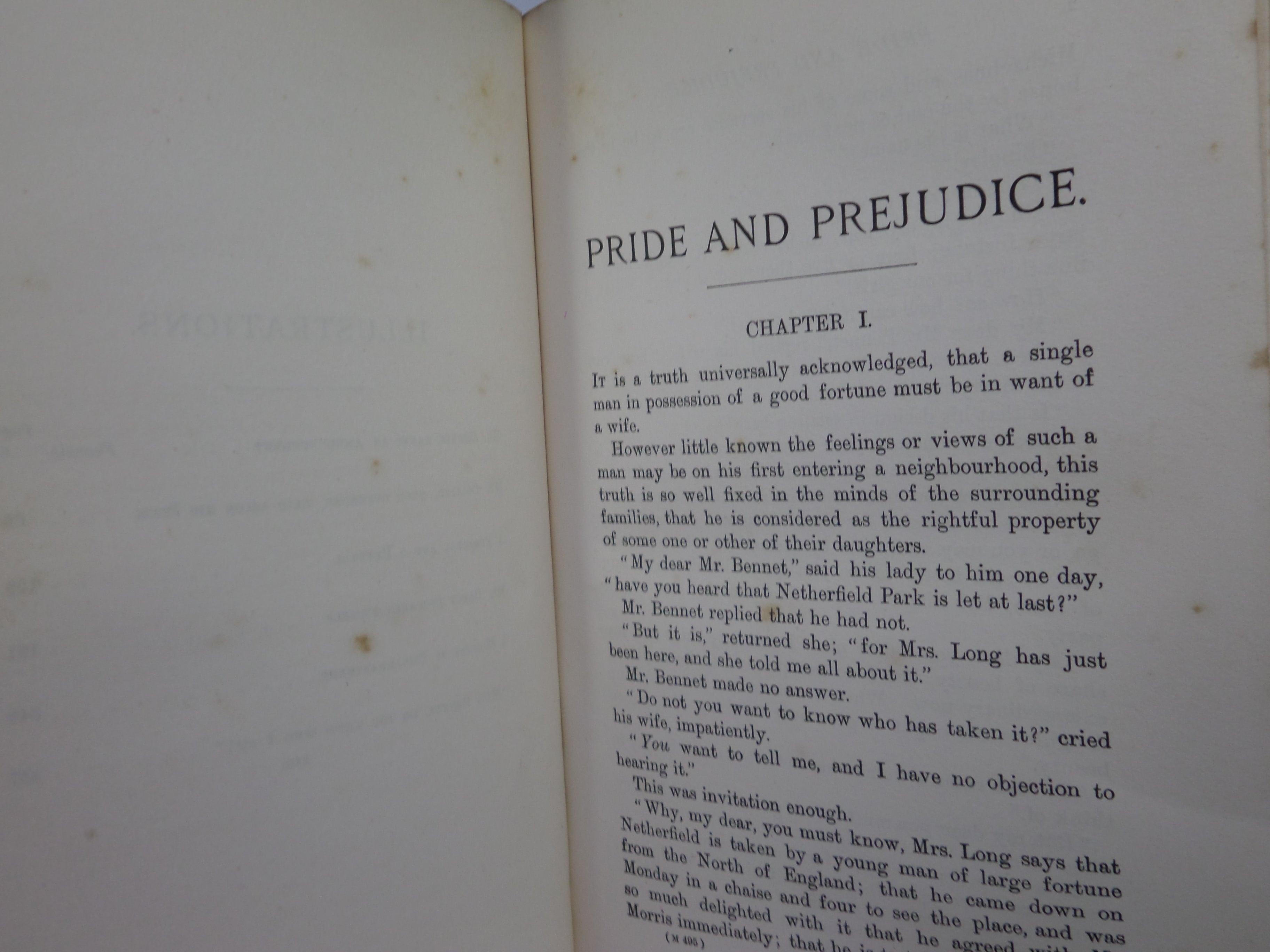 PRIDE AND PREJUDICE BY JANE AUSTEN C. 1900 DELUXE LEATHER BINDING