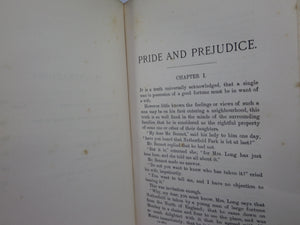 PRIDE AND PREJUDICE BY JANE AUSTEN C. 1900 DELUXE LEATHER BINDING